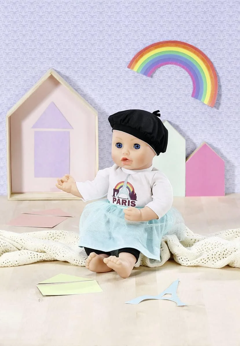 ست لباس دالی مدا مدل Paris Look مناسب عروسک های 43 سانتی متری - مناسب برای دستان کوچک، بازی خلاقانه باعث تقویت همدلی و مهارت های اجتماعی می شود، برای کودکان 3 سال به بالا - شامل لگ، دامن و کلاه ست لباس دالی مدا مدل Paris Look مناسب عروسک های 43 سانتی متری - مناسب برای دستان کوچک، بازی خلاقانه باعث تقویت همدلی و مهارت های اجتماعی می شود، برای کودکان 3 سال به بالا - شامل لگ، دامن و کلاه