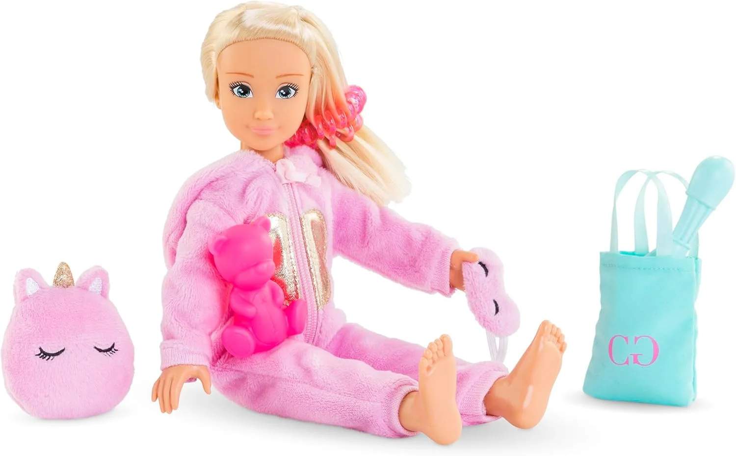 ست لوازم جانبی دخترانه کرول، لباس خواب طرح یونیکورن، 7 تکه، مناسب برای تمام عروسک های 28 سانتی متری ست لوازم جانبی دخترانه کرول، لباس خواب طرح یونیکورن، 7 تکه، مناسب برای تمام عروسک های 28 سانتی متری