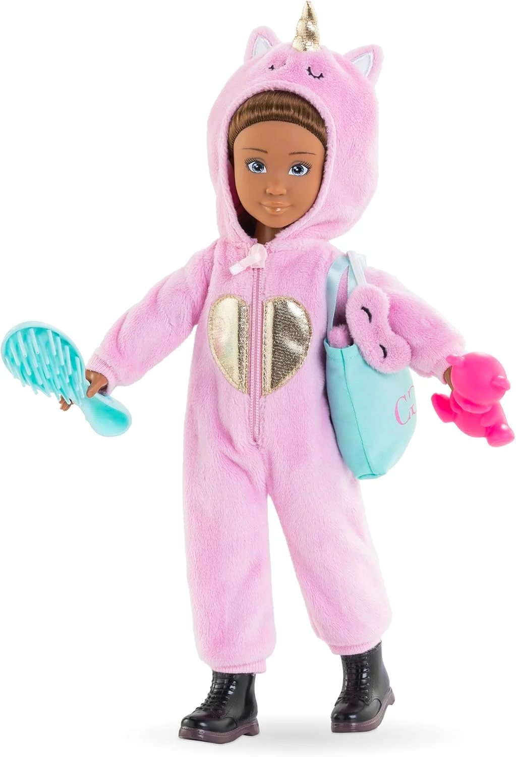 ست لوازم جانبی دخترانه کرول، لباس خواب طرح یونیکورن، 7 تکه، مناسب برای تمام عروسک های 28 سانتی متری ست لوازم جانبی دخترانه کرول، لباس خواب طرح یونیکورن، 7 تکه، مناسب برای تمام عروسک های 28 سانتی متری