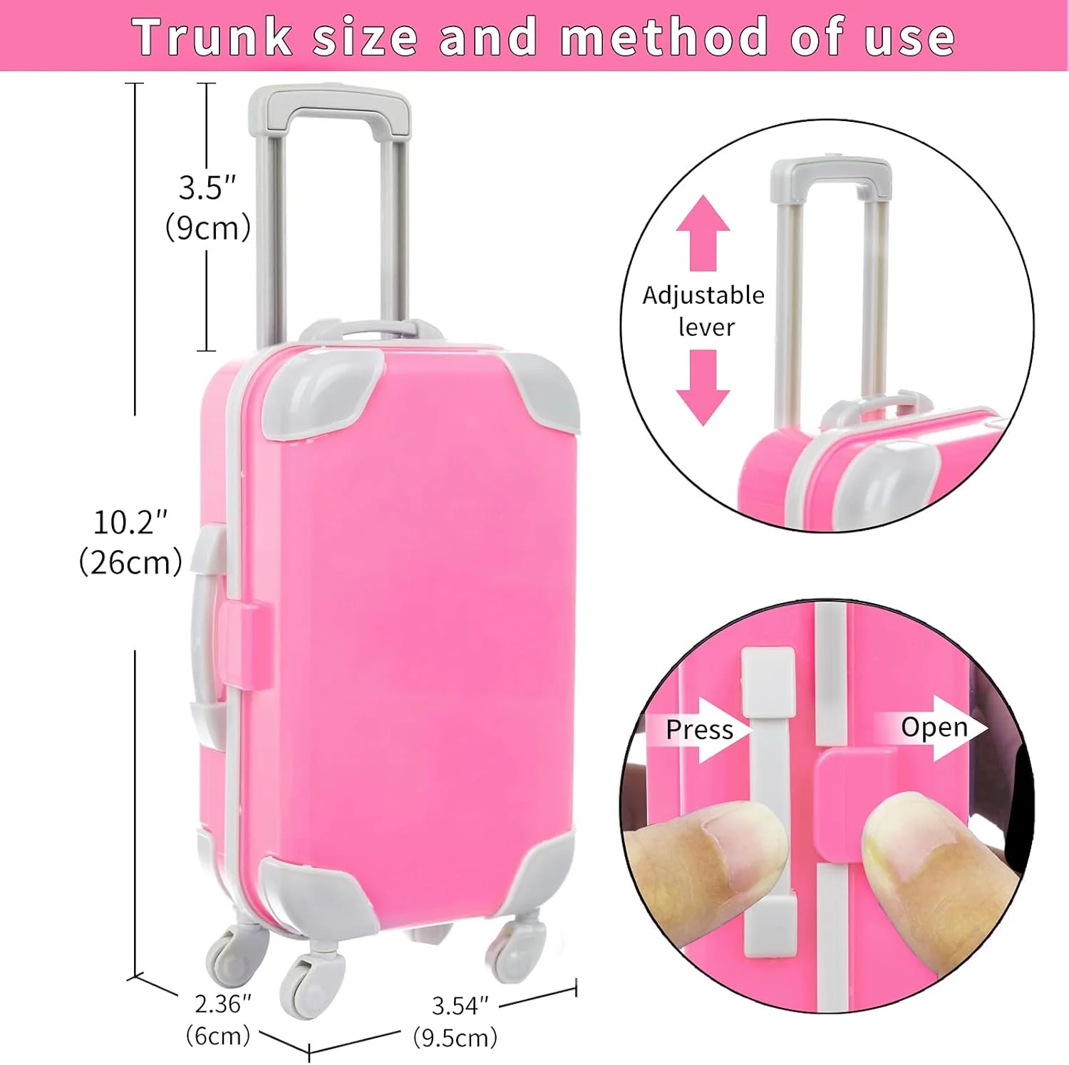 لباس و لوازم جانبی عروسک 18 اینچی ZQDOL American - مجموعه چمدان مسافرتی شامل چمدان، لباس، کفش، عینک آفتابی، دوربین، بالش تک شاخ لباس و لوازم جانبی عروسک 18 اینچی ZQDOL American - مجموعه چمدان مسافرتی شامل چمدان، لباس، کفش، عینک آفتابی، دوربین، بالش تک شاخ