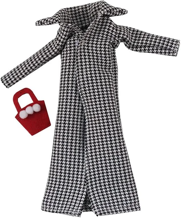 لباس عروسک لنس هوم، 5 ست لباس شامل کت پاپیونی، شلوار، بادگیر و کلاه برای عروسک های 11.5 اینچی، لوازم جانبی با استایل تصادفی