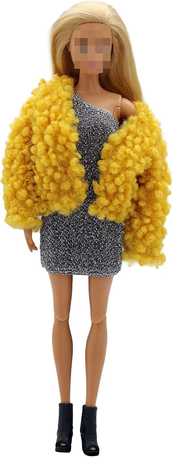 لباس عروسک لنس هوم، 5 ست لباس شامل کت پاپیونی، شلوار، بادگیر و کلاه برای عروسک های 11.5 اینچی، لوازم جانبی با استایل تصادفی