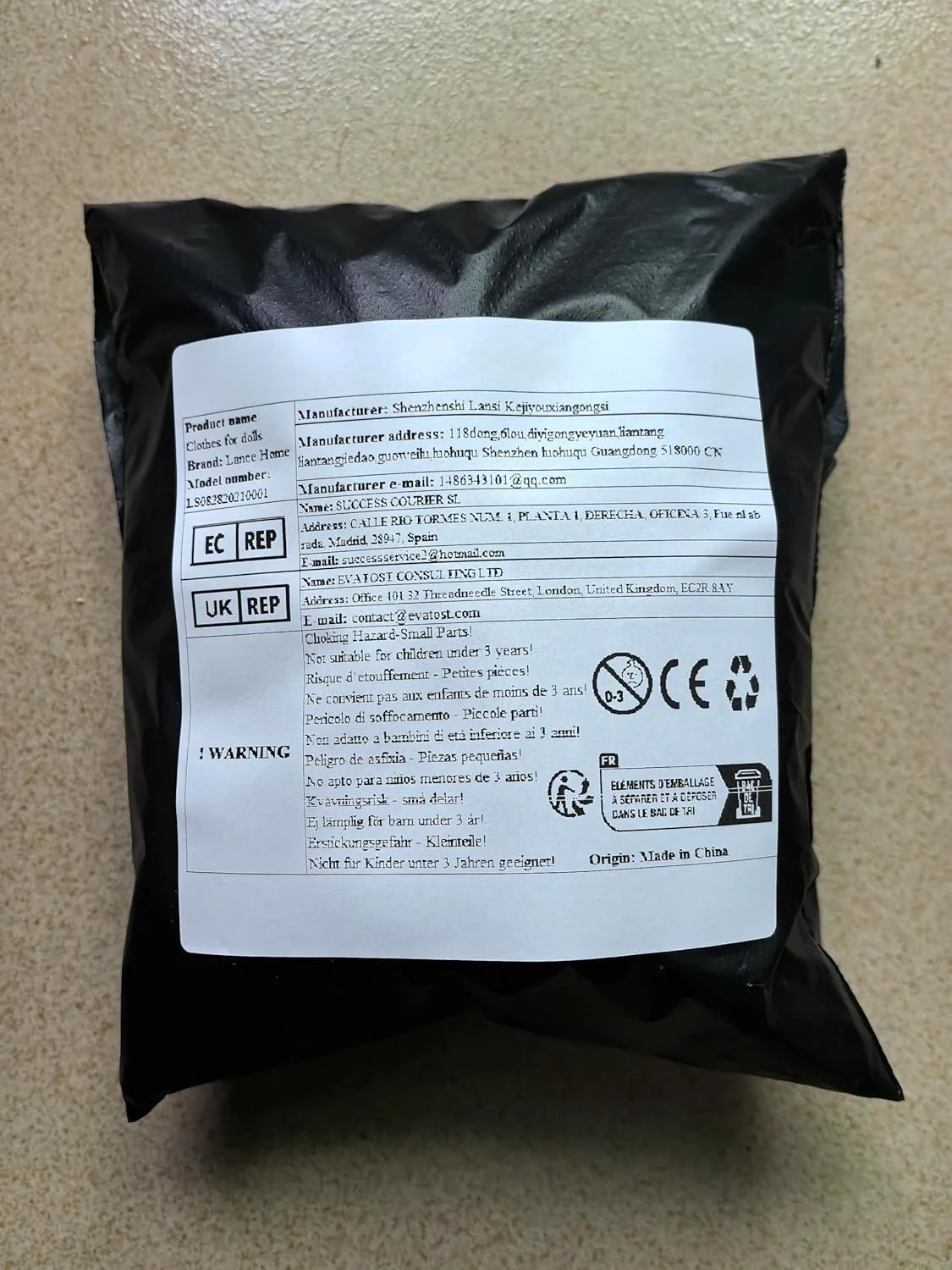 لباس عروسک لنس هوم، 5 ست لباس شامل کت پاپیونی، شلوار، بادگیر و کلاه برای عروسک های 11.5 اینچی، لوازم جانبی با استایل تصادفی