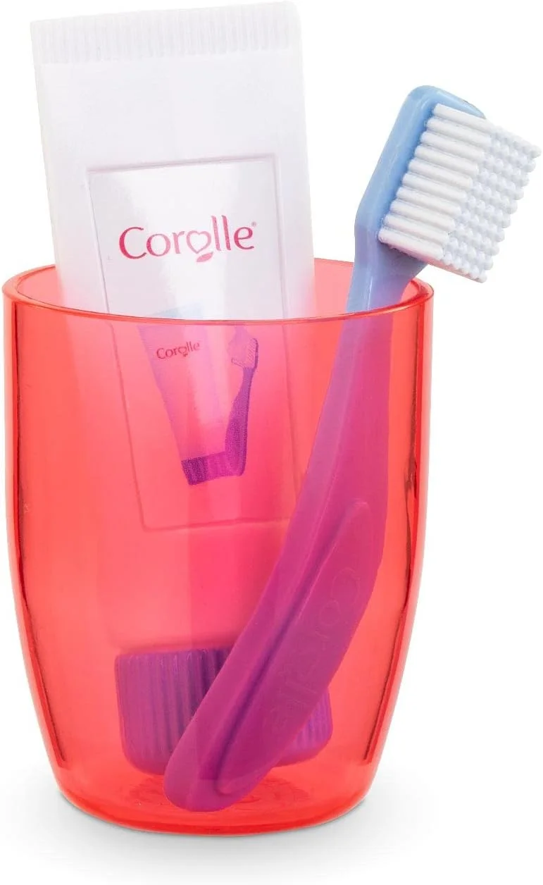 ست مسواک کورول مدل 9000212320 آبی مناسب برای تمام عروسک های 36 سانتی متری MaCorolle از 4 سال به بالا