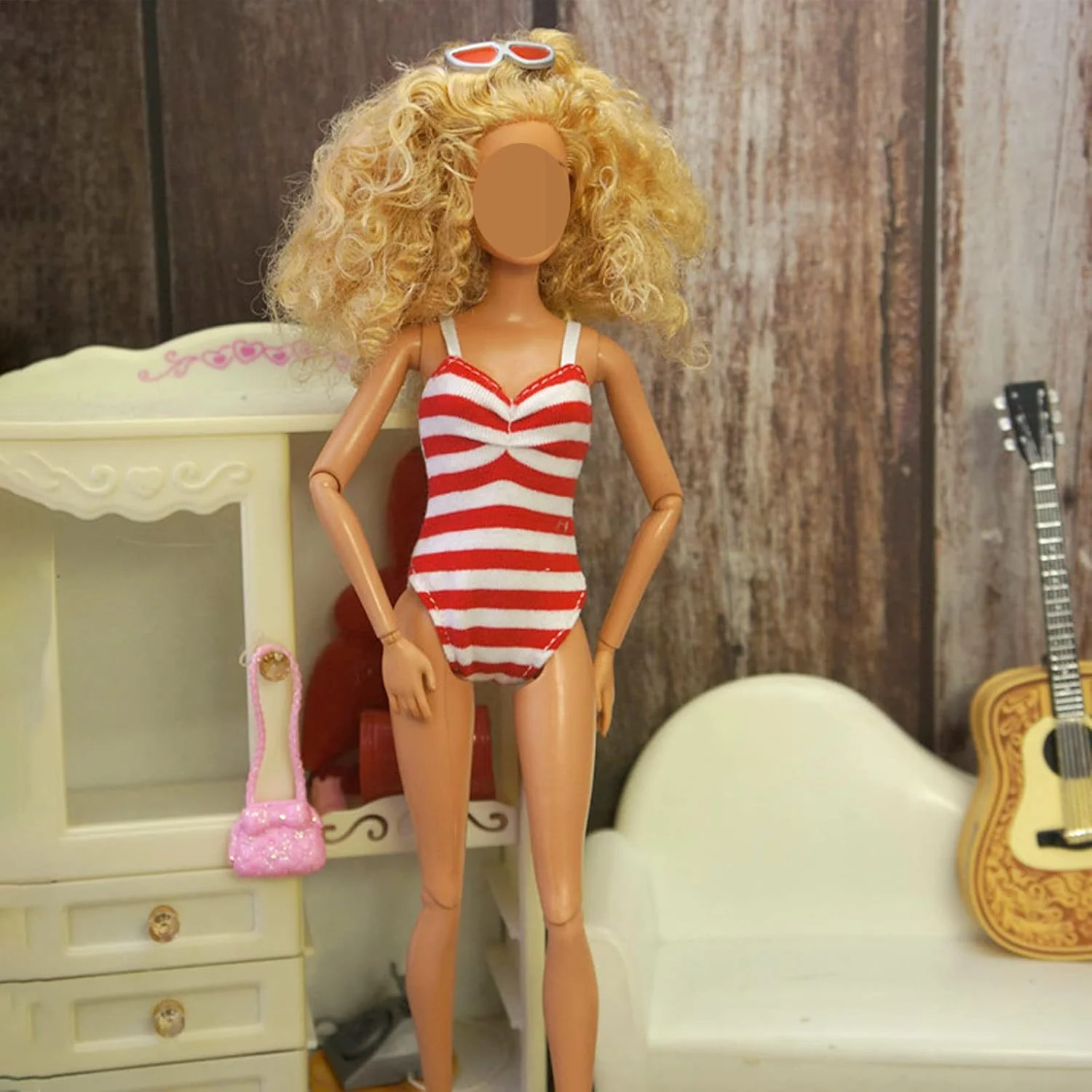 ست 28 تکه لباس و لوازم جانبی عروسک WanderGo برای عروسک های دخترانه 11.5 اینچی: 3 لباس پری دریایی، 5 مایو، 10 کفش، 5 گردنبند، 5 لوازم جانبی مو - تم تابستانی/ساحلی ست 28 تکه لباس و لوازم جانبی عروسک WanderGo برای عروسک های دخترانه 11.5 اینچی: 3 لباس پری دریایی، 5 مایو، 10 کفش، 5 گردنبند، 5 لوازم جانبی مو - تم تابستانی/ساحلی