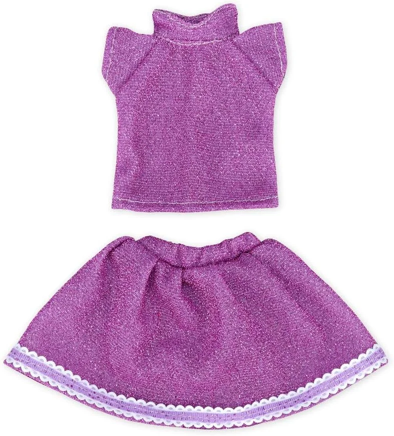 لباس و لوازم جانبی عروسک Xunwa برای عروسک های 14.5 اینچی American Dolls Girl Wishers، شامل لباس، لباس زیر، جوراب و کش مو