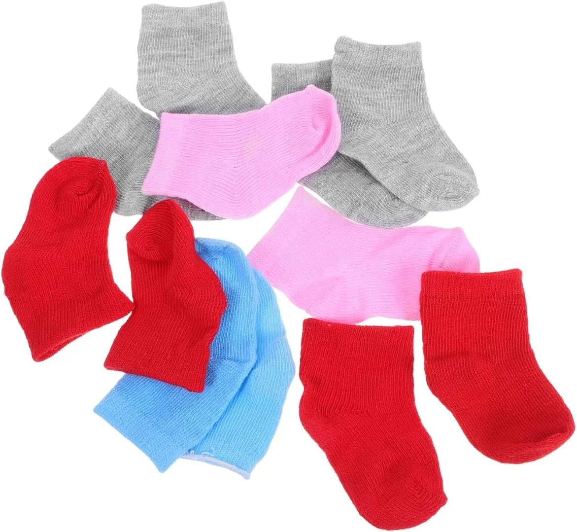 تویاندونا 6 جفت جوراب عروسکی، جوراب مچی عروسک لوازم جانبی لباس عروسک برای عروسک های 18 اینچی (رنگ تصادفی) تویاندونا 6 جفت جوراب عروسکی، جوراب مچی عروسک لوازم جانبی لباس عروسک برای عروسک های 18 اینچی (رنگ تصادفی)