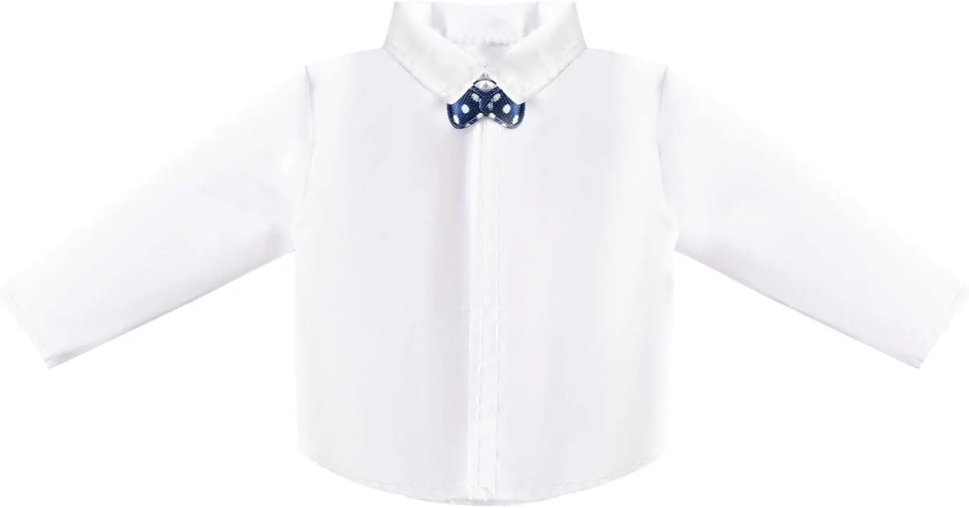 لباس و لوازم جانبی عروسک پسرانه 11.5 اینچی Babeilei مناسب برای عروسک پسرانه 12 اینچی، شامل 1 دست کت و شلوار، 1 پیراهن، 4 عدد تاپ تصادفی، 4 عدد شلوار تصادفی، 1 جفت عینک، 2 جفت کفش و 1 عدد کامپیوتر