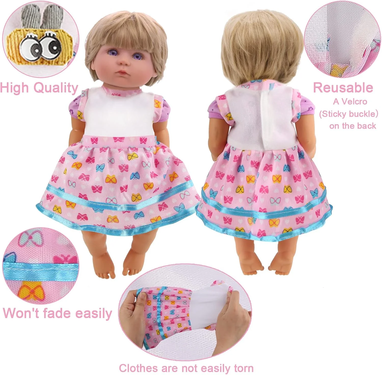 لباس و لوازم جانبی عروسک دخترانه Digabi، 6 ست لباس عروسک برای عروسک های 12 اینچی، لباس های عروسک زنده-بچه، لباس خواب، لباس های زیبای عروسک بچه گانه، لوازم جانبی برای کریسمس، تولد برای دختر کوچولو