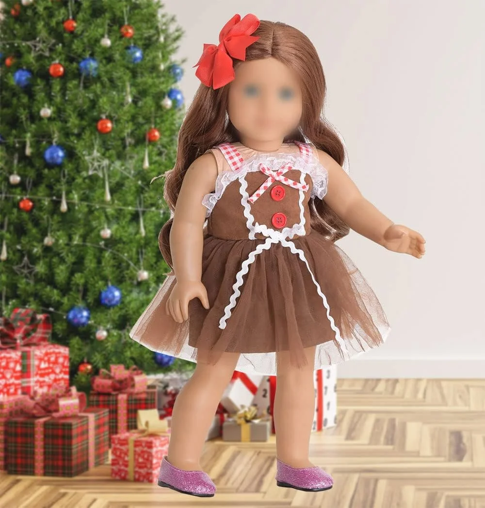 لباس عروسک 18 اینچی Sweet Dolly با طرح کریسمس، لوازم جانبی عروسک، لباس مهمانی کریسمس عروسک 18 اینچی با طرح آدم برفی و شیرینی زنجبیلی مناسب برای عروسک 18 اینچی لباس عروسک 18 اینچی Sweet Dolly با طرح کریسمس، لوازم جانبی عروسک، لباس مهمانی کریسمس عروسک 18 اینچی با طرح آدم برفی و شیرینی زنجبیلی مناسب برای عروسک 18 اینچی