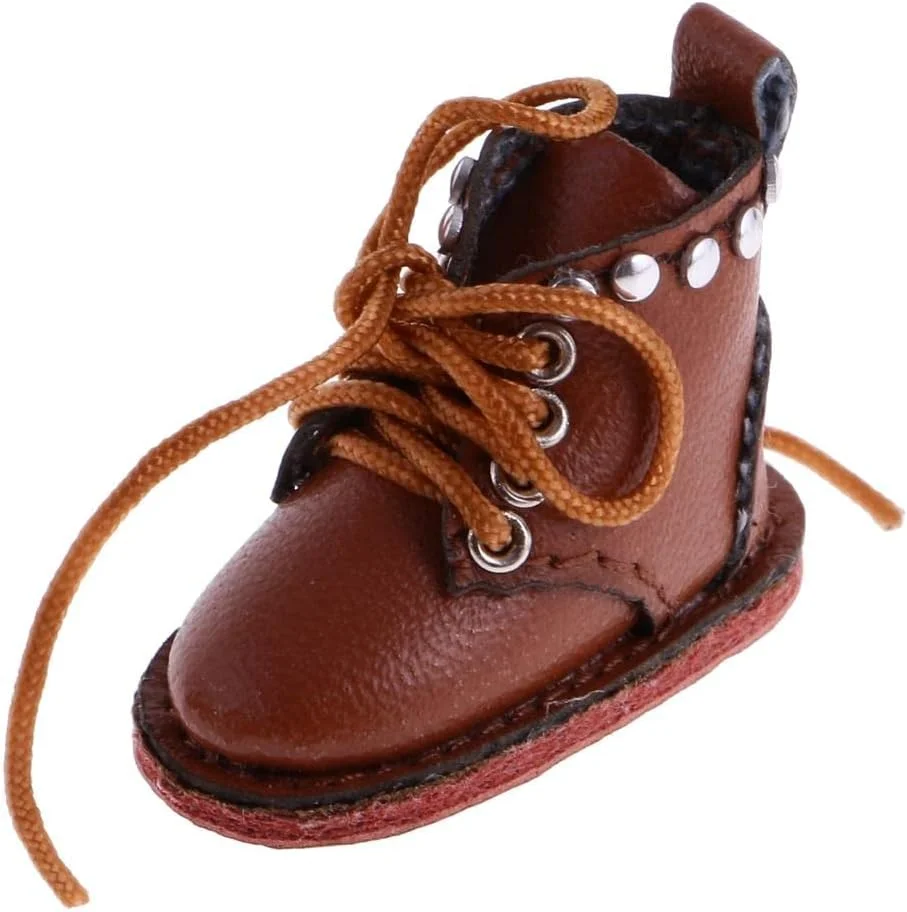 کفش بوت چرمی PU غیررسمی و جذاب LIYEPP برای لباس عروسک 12 اینچی Blythe، قهوه ای کفش بوت چرمی PU غیررسمی و جذاب LIYEPP برای لباس عروسک 12 اینچی Blythe، قهوه ای