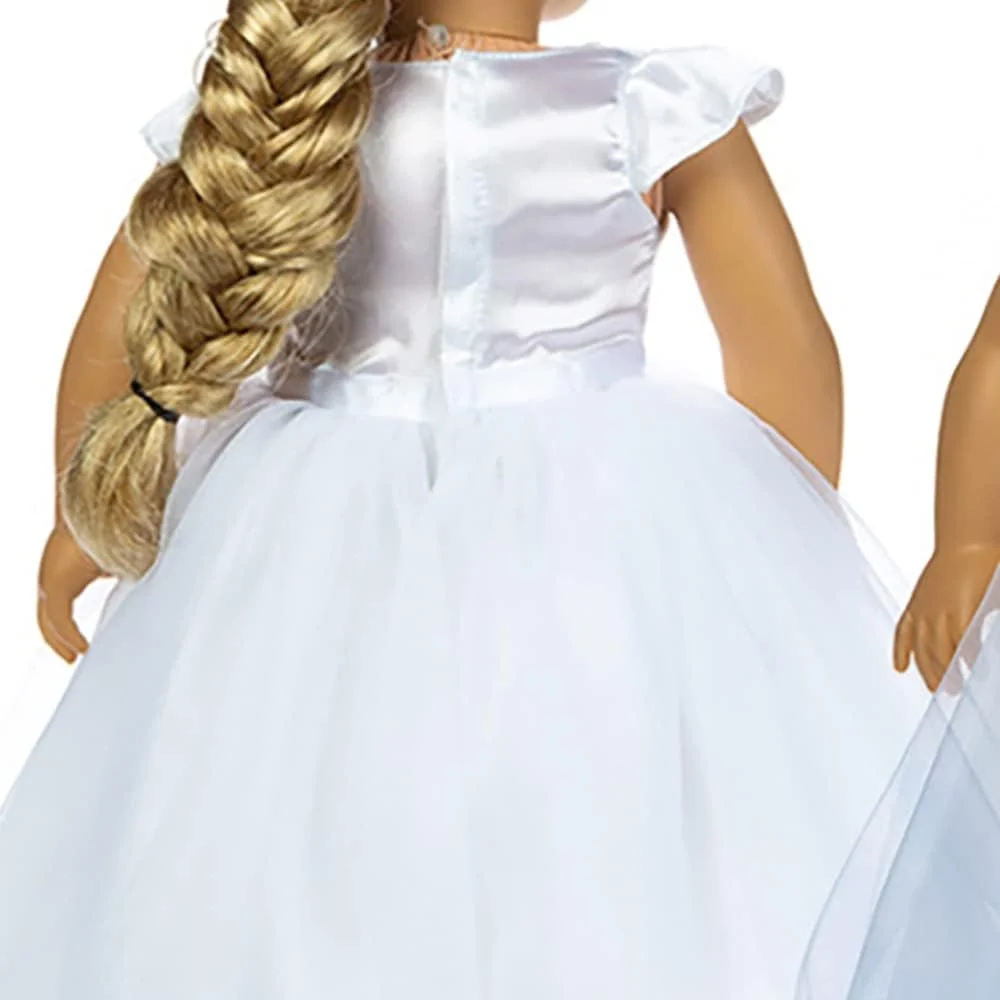 لوازم جانبی لباس عروسی شیک NEOCHY برای لباس عروسک دخترانه 18 اینچی C