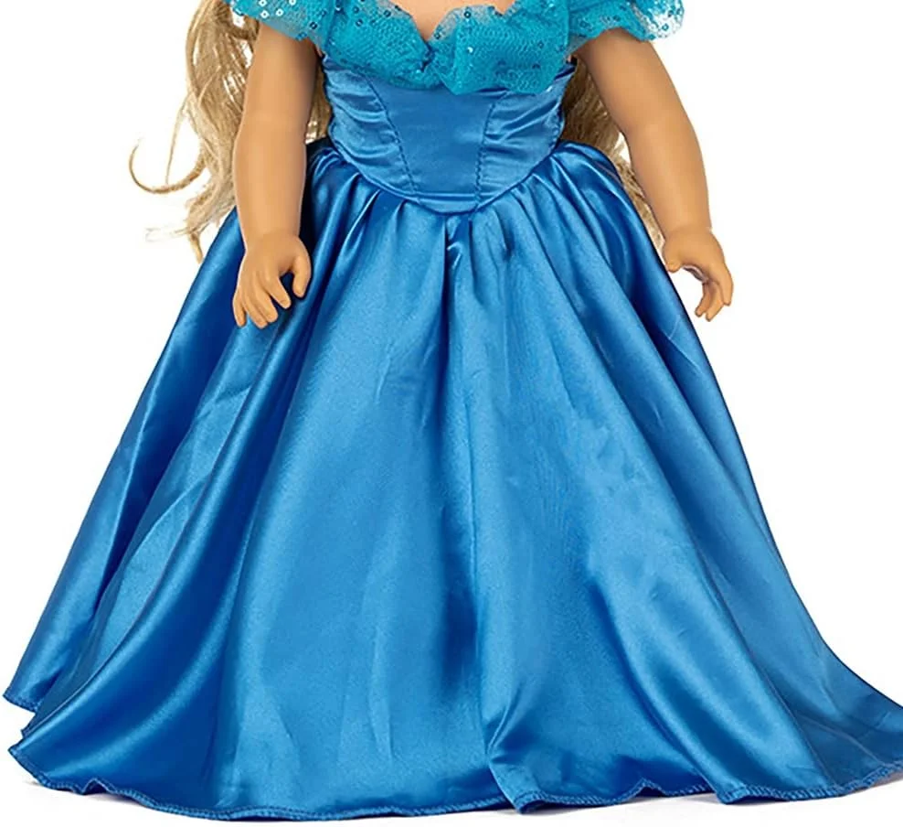 لوازم جانبی لباس عروسی شیک NEOCHY برای لباس عروسک دخترانه 18 اینچی C