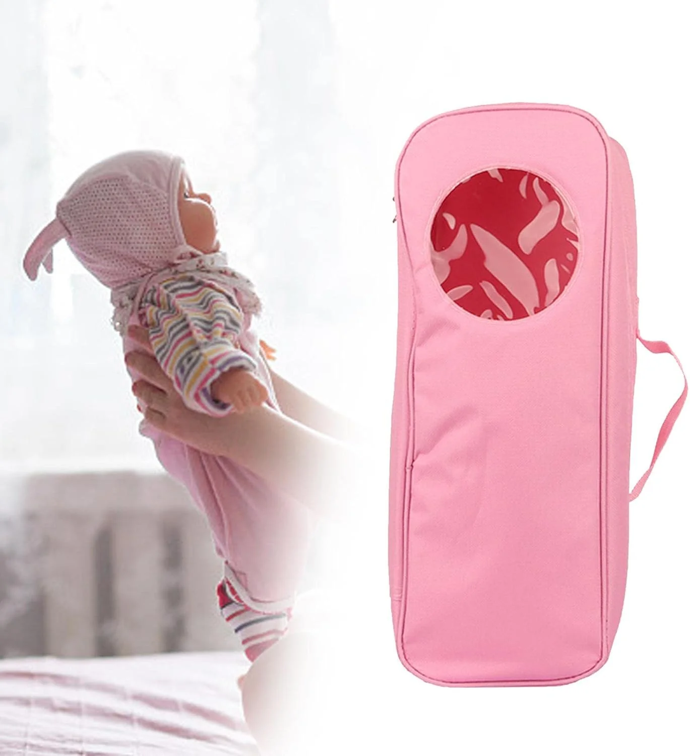 کیف حمل عروسک، کیف عروسک، سازمان دهنده نگهداری لباس عروسک با پنجره