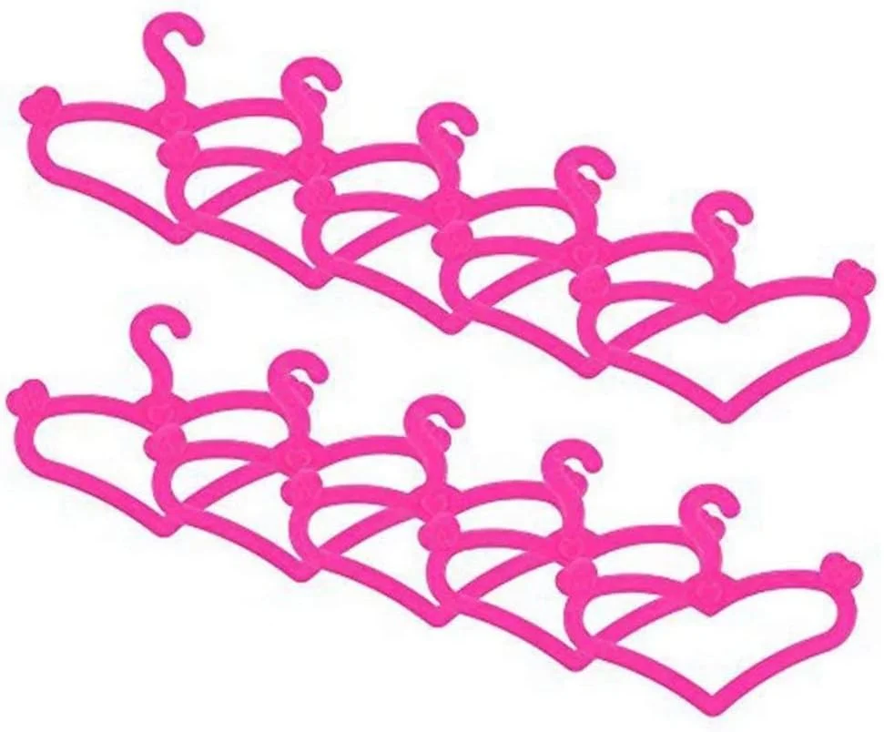 چوب لباسی لباس عروسک، مینی چوب لباسی لباس عروسک، لوازم جانبی اسباب بازی لباس دخترانه 20 عددی، لوازم جانبی لباس جهانی عروسک، اسباب بازی و سرگرمی