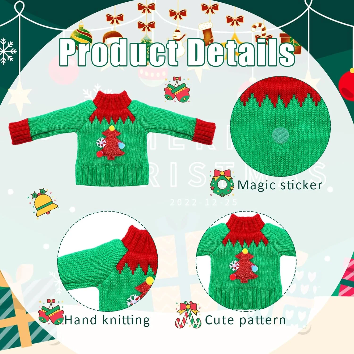 پوئن 14 تکه لباس و لوازم جانبی عروسک های الف کریسمس شامل ژاکت، برچسب های چسبان سانتا، لباس عروسک کریسمس برای تزئینات تعطیلات کریسمس پوئن 14 تکه لباس و لوازم جانبی عروسک های الف کریسمس شامل ژاکت، برچسب های چسبان سانتا، لباس عروسک کریسمس برای تزئینات تعطیلات کریسمس