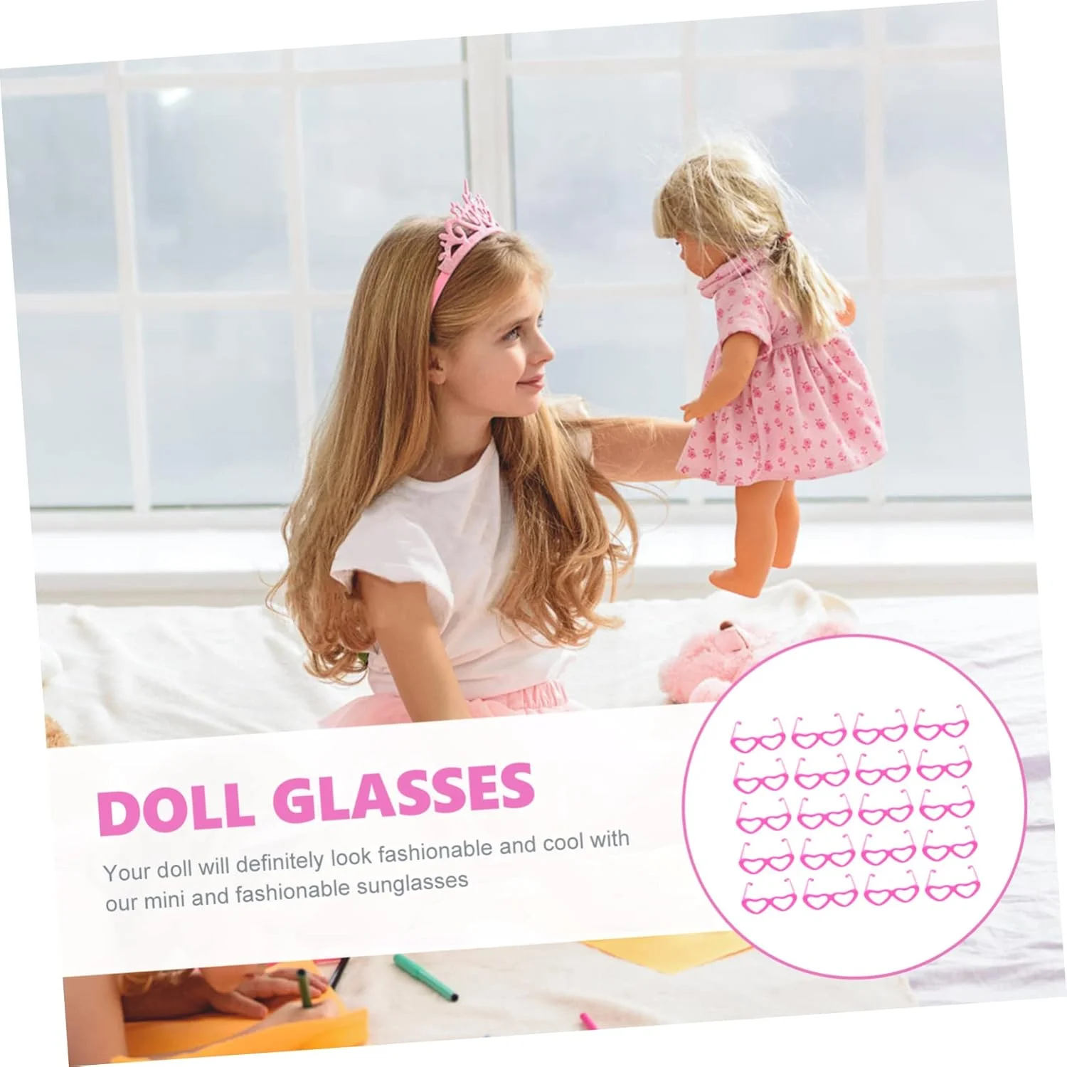 عینک عروسکی لوازم جانبی خانه عروسکی عینک قلبی عینک آفتابی قلبی 80 عدد عینک سیمی عروسکی عینک لباس پوشیدن عروسکی عینک کاردستی عروسکی عینک لباس پوشیدن عروسکی عینک آفتابی عروسکی صورتی