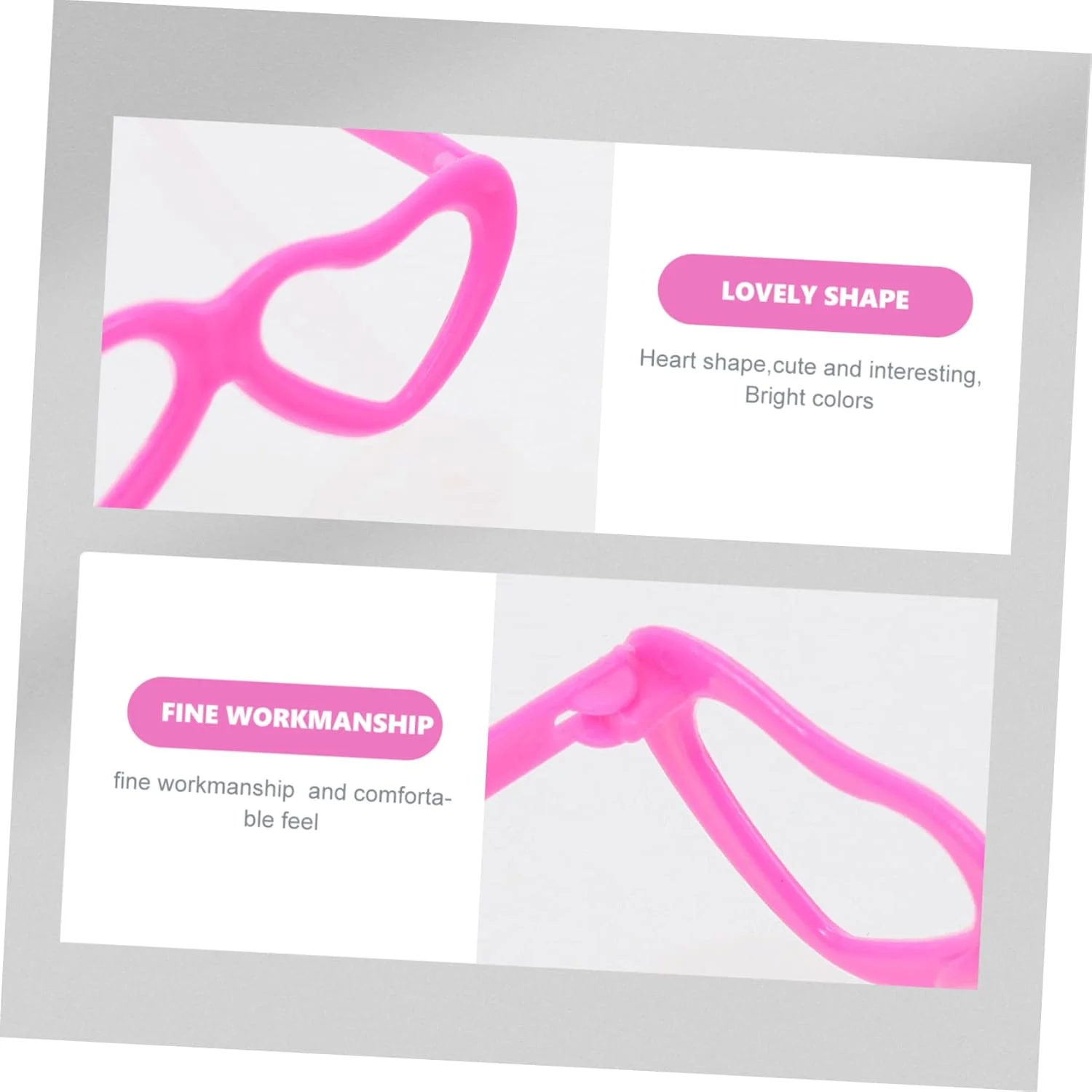 عینک عروسکی لوازم جانبی خانه عروسکی عینک قلبی عینک آفتابی قلبی 80 عدد عینک سیمی عروسکی عینک لباس پوشیدن عروسکی عینک کاردستی عروسکی عینک لباس پوشیدن عروسکی عینک آفتابی عروسکی صورتی