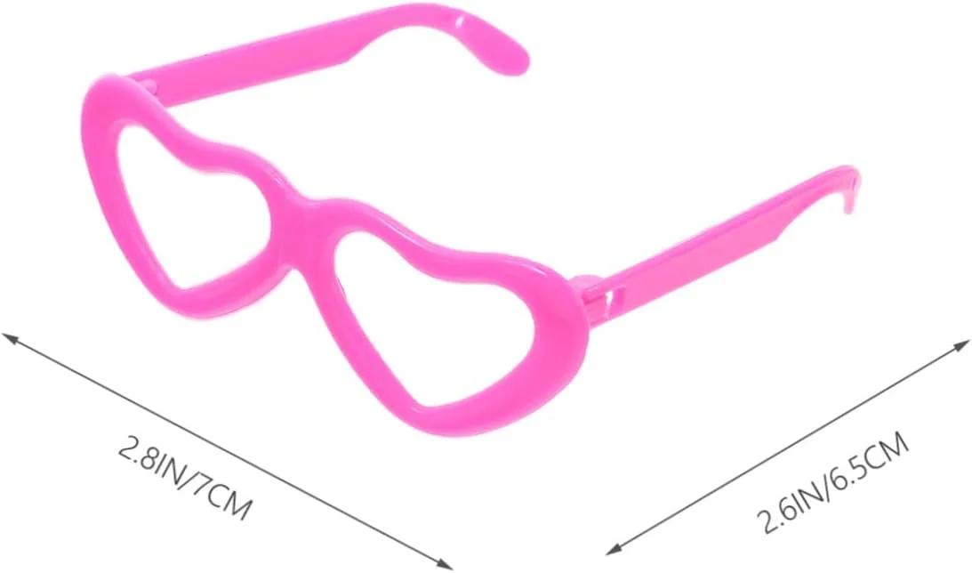 عینک عروسکی لوازم جانبی خانه عروسکی عینک قلبی عینک آفتابی قلبی 80 عدد عینک سیمی عروسکی عینک لباس پوشیدن عروسکی عینک کاردستی عروسکی عینک لباس پوشیدن عروسکی عینک آفتابی عروسکی صورتی