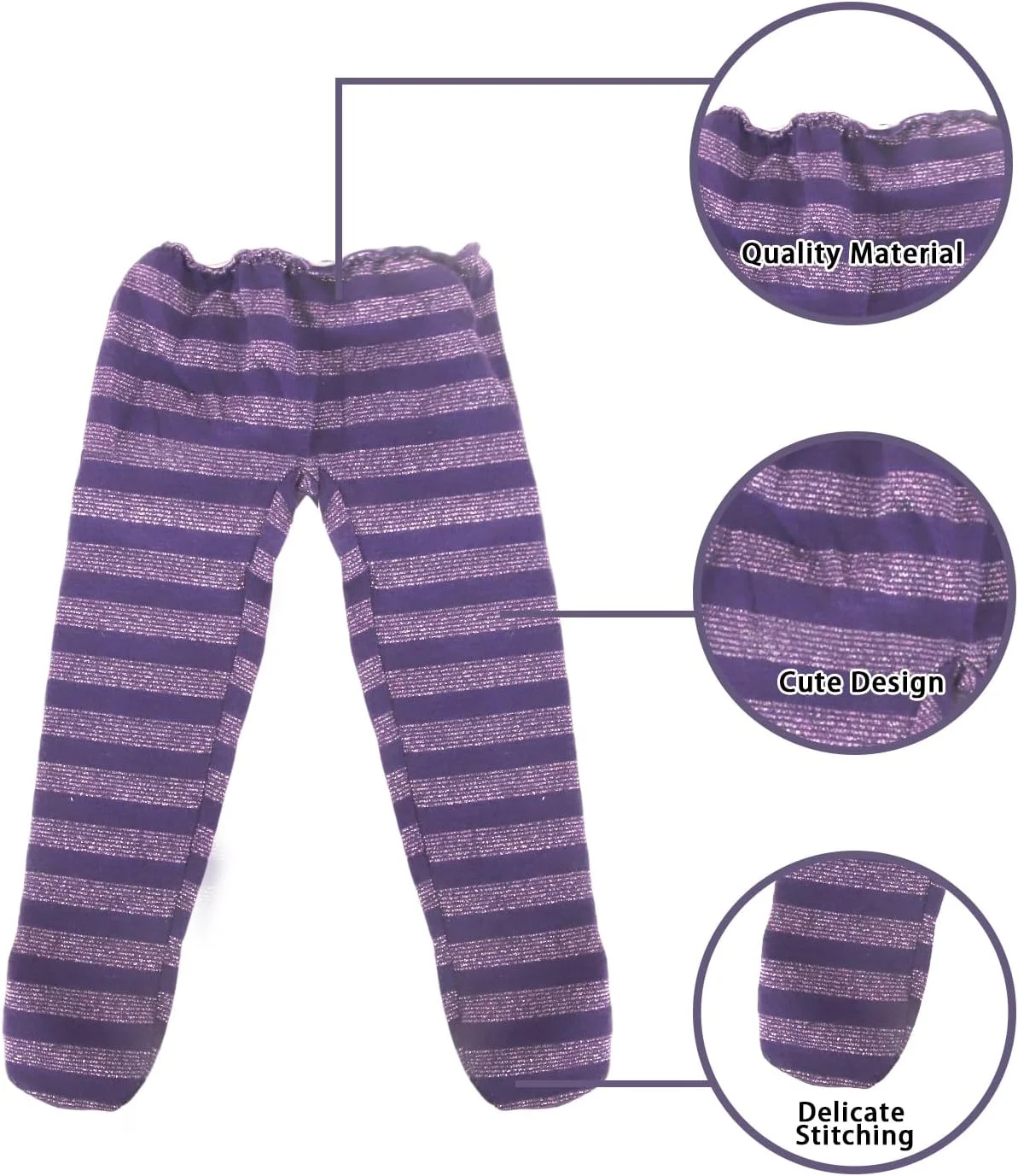 آگ فراگ 8 تکه لوازم جانبی عروسک آمریکایی - ساق شلواری راه راه، زیر شلواری، شلوار یوگا و شورت مناسب برای عروسک دخترانه 18 اینچی آگ فراگ 8 تکه لوازم جانبی عروسک آمریکایی - ساق شلواری راه راه، زیر شلواری، شلوار یوگا و شورت مناسب برای عروسک دخترانه 18 اینچی