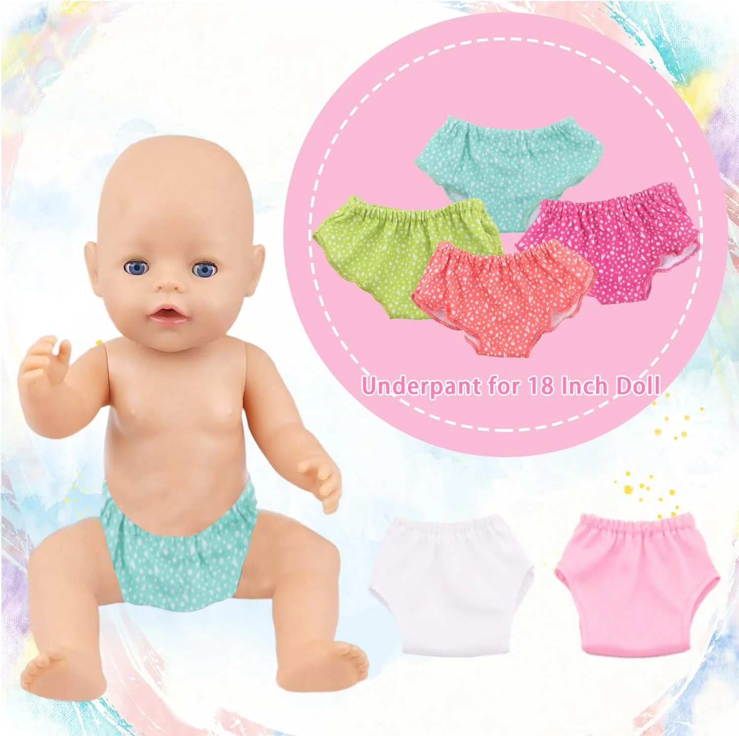 آگ فراگ 8 تکه لوازم جانبی عروسک آمریکایی - ساق شلواری راه راه، زیر شلواری، شلوار یوگا و شورت مناسب برای عروسک دخترانه 18 اینچی آگ فراگ 8 تکه لوازم جانبی عروسک آمریکایی - ساق شلواری راه راه، زیر شلواری، شلوار یوگا و شورت مناسب برای عروسک دخترانه 18 اینچی