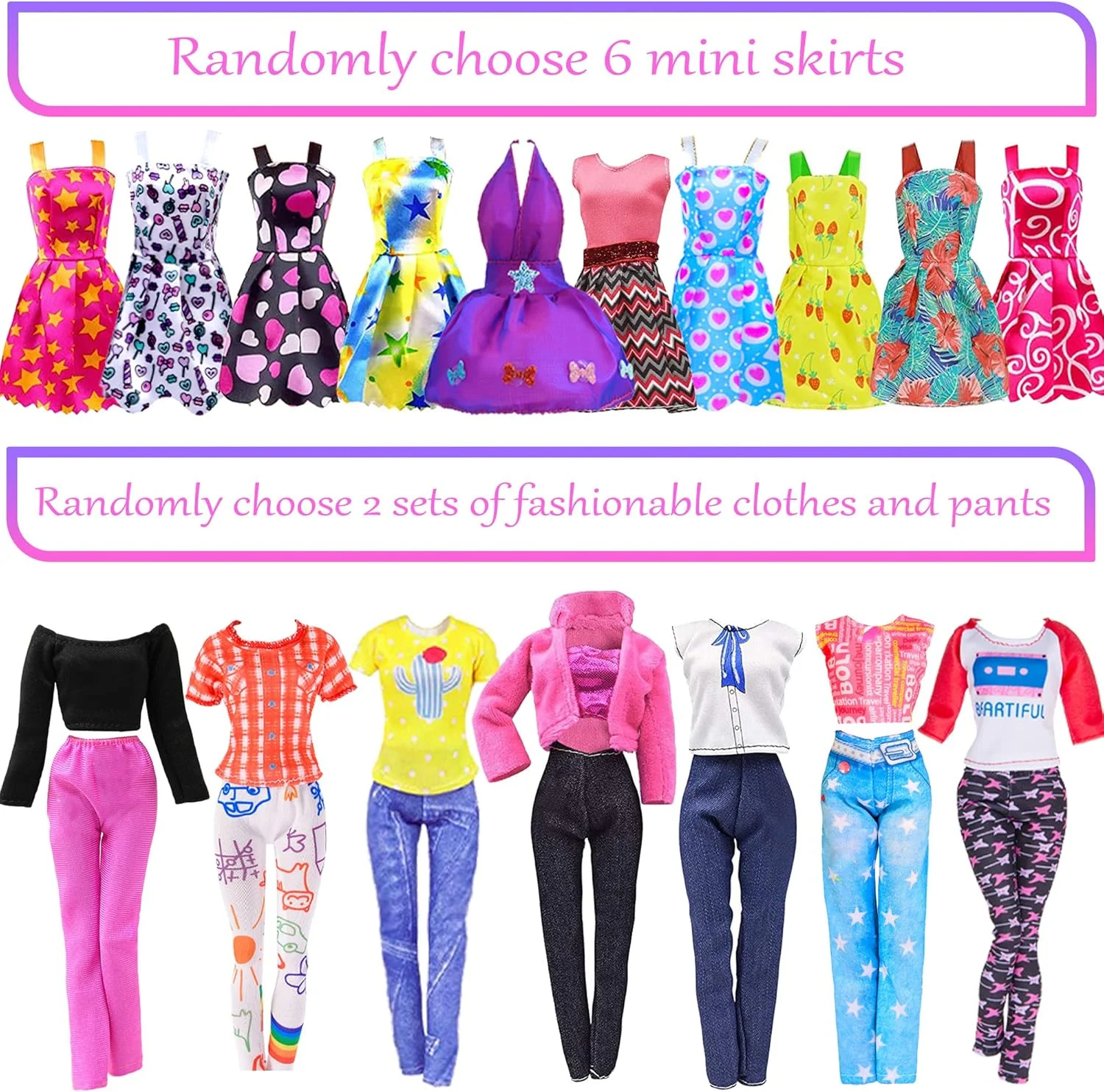 آی‌بایدا 139 تکه عروسک دخترانه 29 سانتی‌متری با کمد لباس عروسک، لباس و لوازم جانبی شامل لباس عروسی، لباس، کفش، چوب لباسی، کیف، گردنبند و برچسب‌های DIY