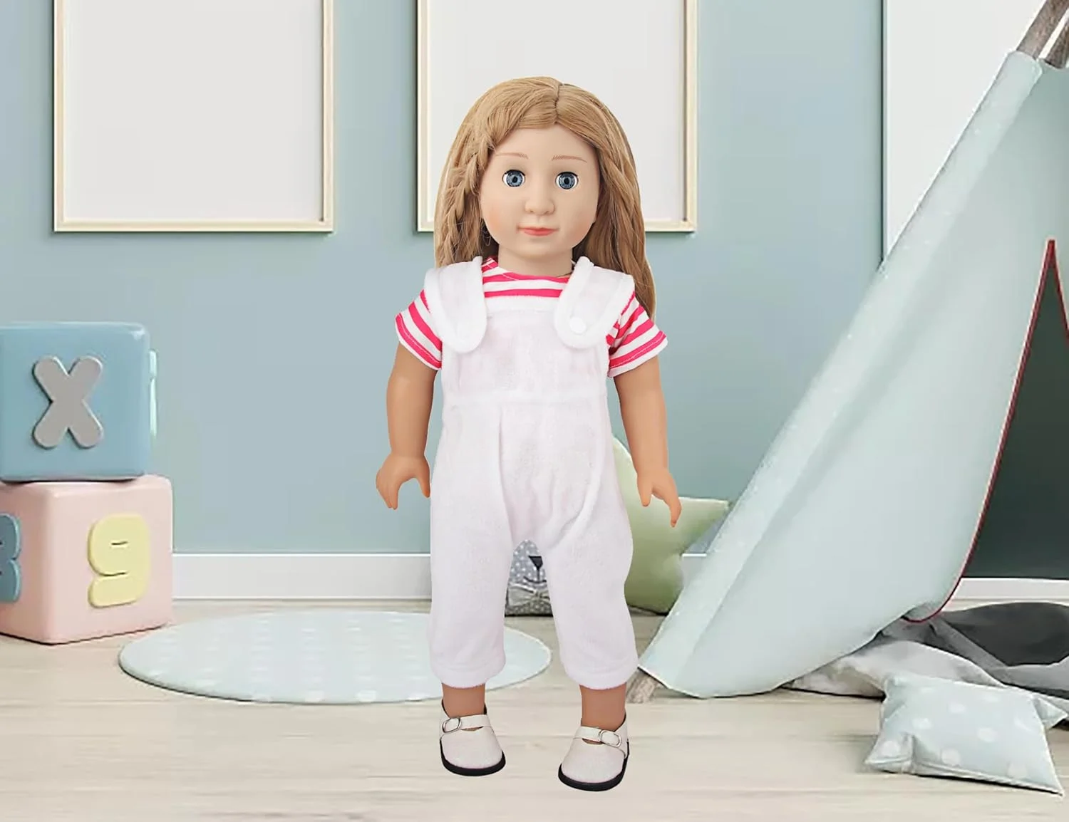 MSYO 10 ست لباس عروسک برای عروسک های 17 تا 18 اینچی، لباس های متنوع (گلدار، خال خال، تک شاخ) و لوازم جانبی، ست لباس پوشیدن مد برای بازی و هدیه دادن عروسک دخترانه