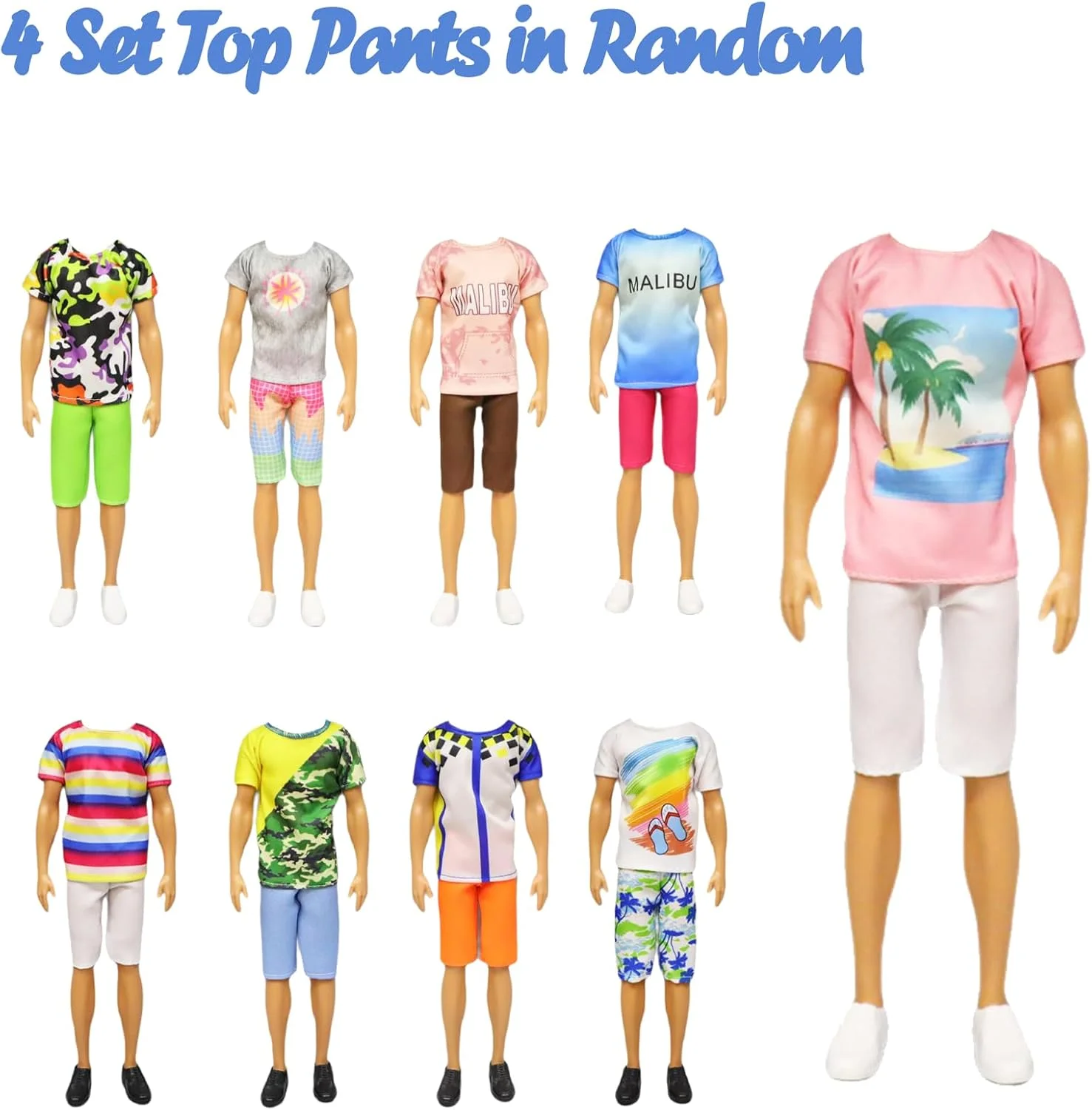 لباس عروسک پسرانه سازگار با کن، 15 تکه: 4 لباس غیر رسمی، 4 شلوار، 4 جفت کفش، 3 لوازم جانبی برای عروسک های پسرانه 12 اینچی لباس عروسک پسرانه سازگار با کن، 15 تکه: 4 لباس غیر رسمی، 4 شلوار، 4 جفت کفش، 3 لوازم جانبی برای عروسک های پسرانه 12 اینچی