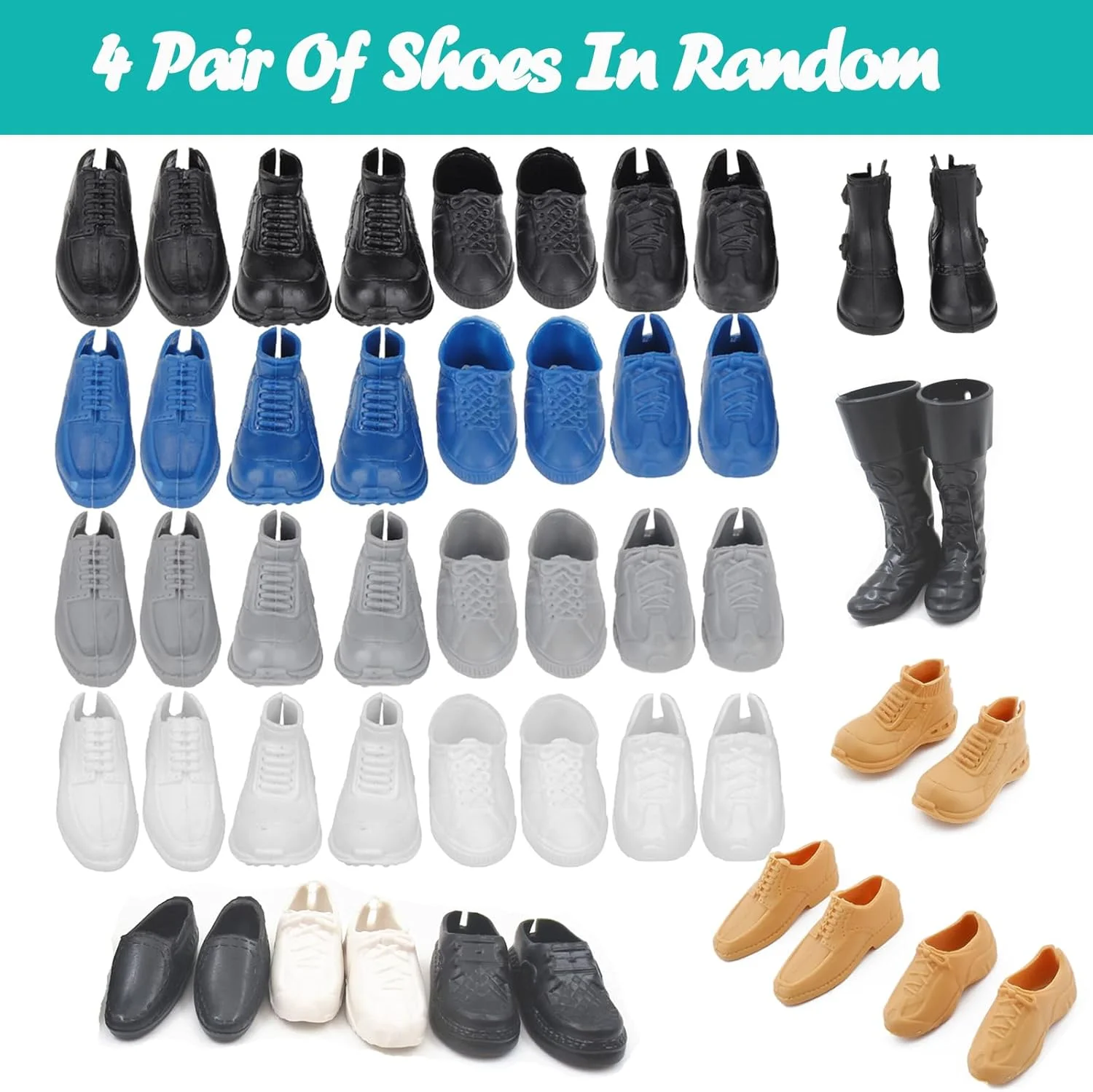 لباس عروسک پسرانه سازگار با کن، 15 تکه: 4 لباس غیر رسمی، 4 شلوار، 4 جفت کفش، 3 لوازم جانبی برای عروسک های پسرانه 12 اینچی لباس عروسک پسرانه سازگار با کن، 15 تکه: 4 لباس غیر رسمی، 4 شلوار، 4 جفت کفش، 3 لوازم جانبی برای عروسک های پسرانه 12 اینچی