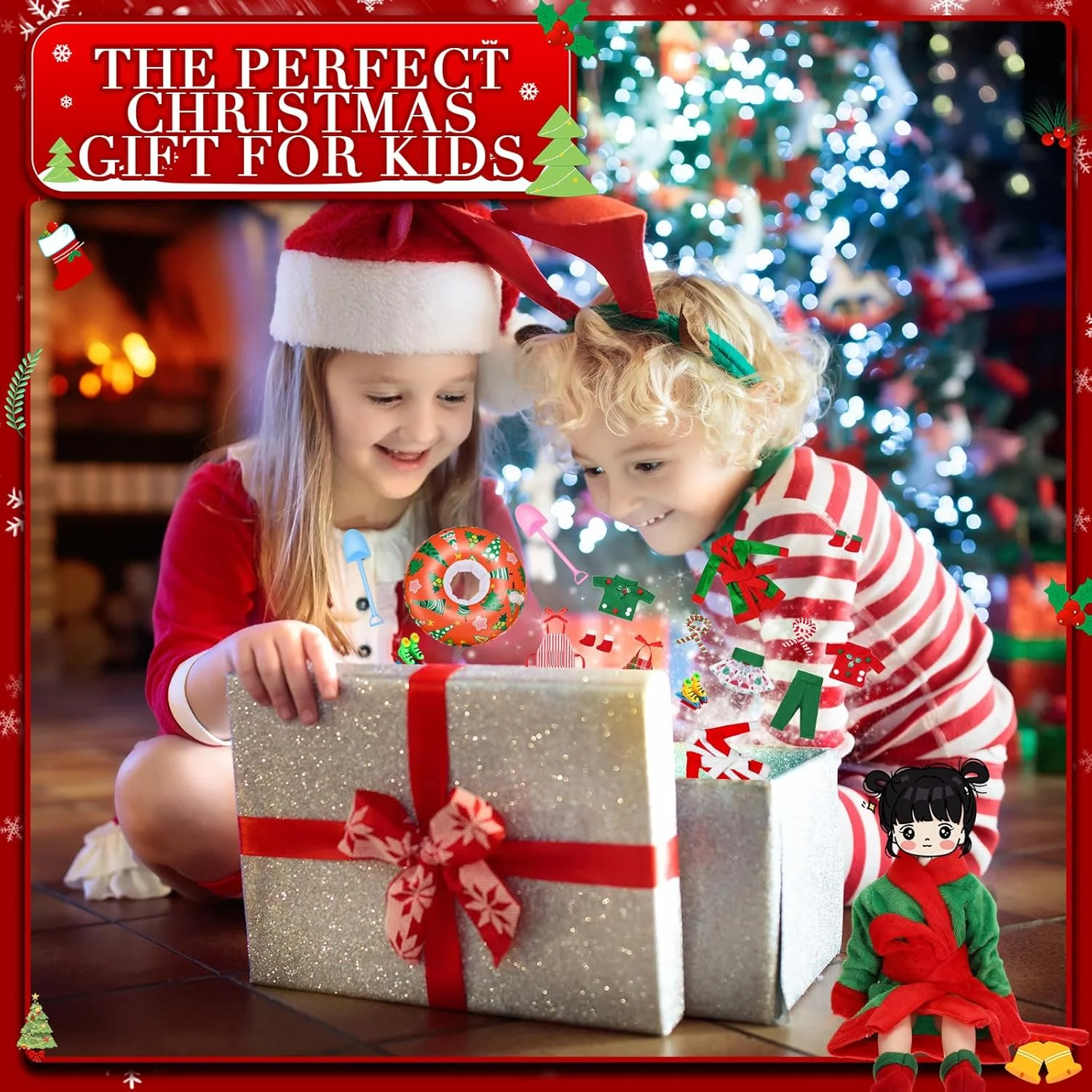 ست 20 عددی لوازم جانبی عروسک الف کریسمس Cutecrop، شامل لباس خواب، شال گردن، پیش بند، کلاه سرآشپز، جوراب، حلقه های شنای کوچک و لوازم جانبی برای دکوراسیون عروسک الف کریسمس (سبک کلاسیک) ست 20 عددی لوازم جانبی عروسک الف کریسمس Cutecrop، شامل لباس خواب، شال گردن، پیش بند، کلاه سرآشپز، جوراب، حلقه های شنای کوچک و لوازم جانبی برای دکوراسیون عروسک الف کریسمس (سبک کلاسیک)