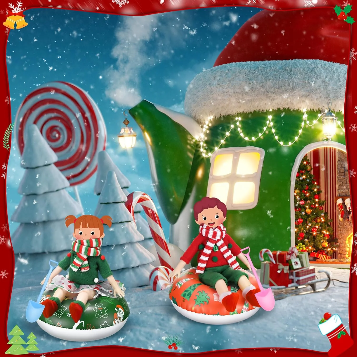 ست 20 عددی لوازم جانبی عروسک الف کریسمس Cutecrop، شامل لباس خواب، شال گردن، پیش بند، کلاه سرآشپز، جوراب، حلقه های شنای کوچک و لوازم جانبی برای دکوراسیون عروسک الف کریسمس (سبک کلاسیک) ست 20 عددی لوازم جانبی عروسک الف کریسمس Cutecrop، شامل لباس خواب، شال گردن، پیش بند، کلاه سرآشپز، جوراب، حلقه های شنای کوچک و لوازم جانبی برای دکوراسیون عروسک الف کریسمس (سبک کلاسیک)