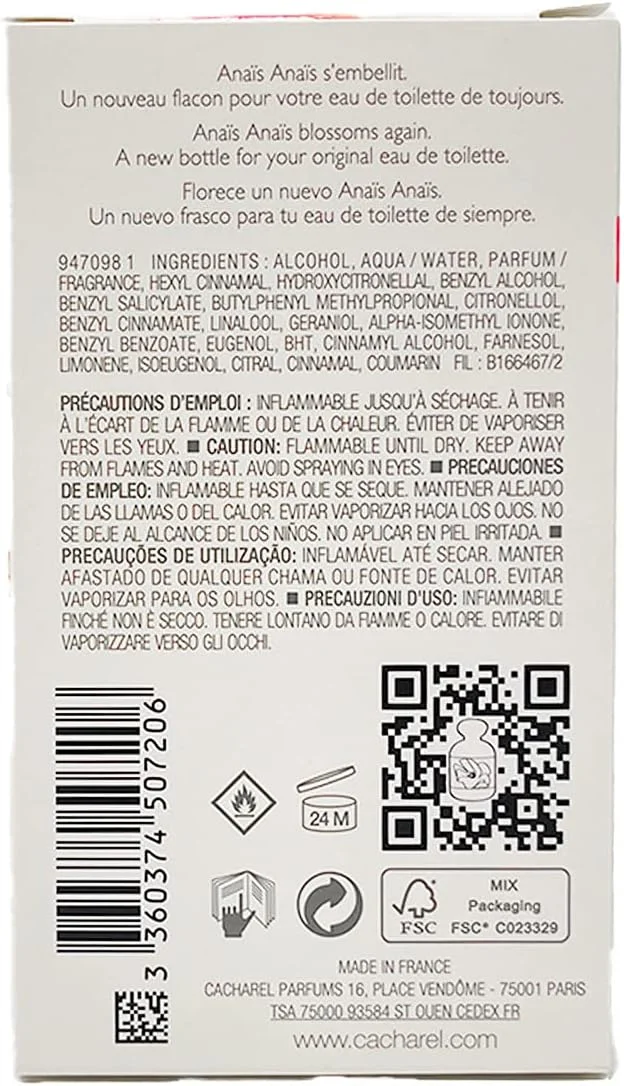 عطر زنانه کاشارل مدل Anais L' Original ادو تویلت اسپری (50 میلی لیتر) عطر زنانه کاشارل مدل Anais L' Original ادو تویلت اسپری (50 میلی لیتر)