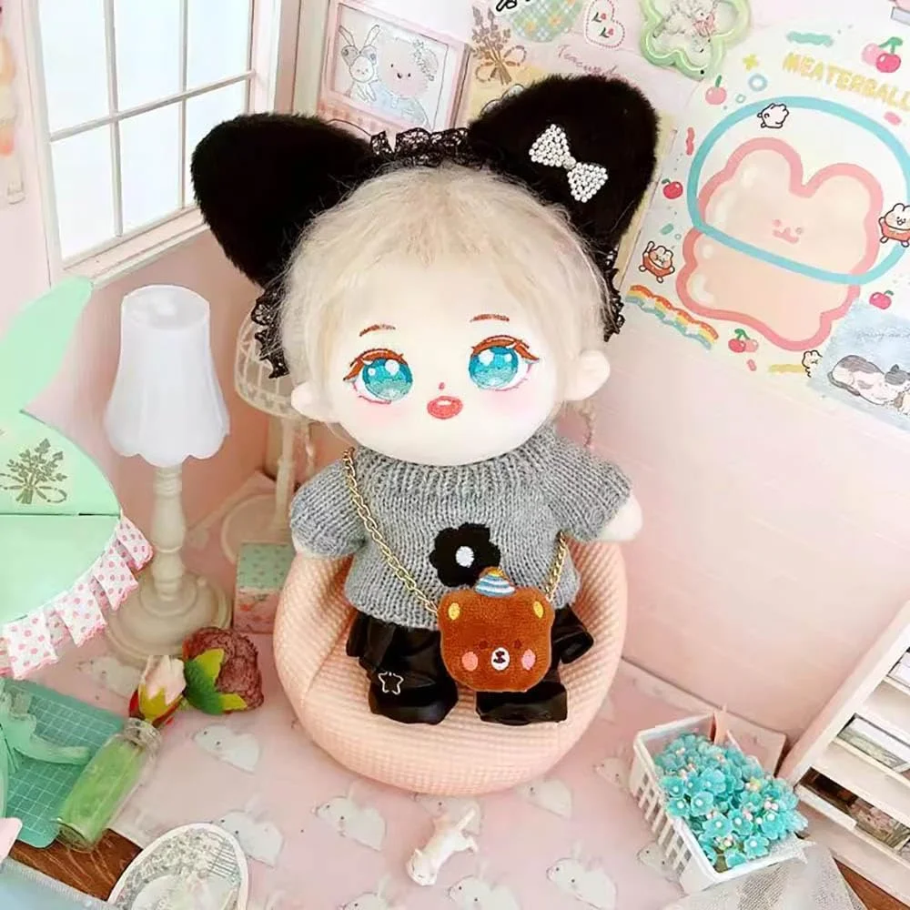 niannyyhouse لباس عروسک پولیشی 20 سانتی متری، کلاه صورت مربعی، ژاکت، شلوار جین، لباس عروسک پر شده 8 اینچی (A-5) niannyyhouse لباس عروسک پولیشی 20 سانتی متری، کلاه صورت مربعی، ژاکت، شلوار جین، لباس عروسک پر شده 8 اینچی (A-5)