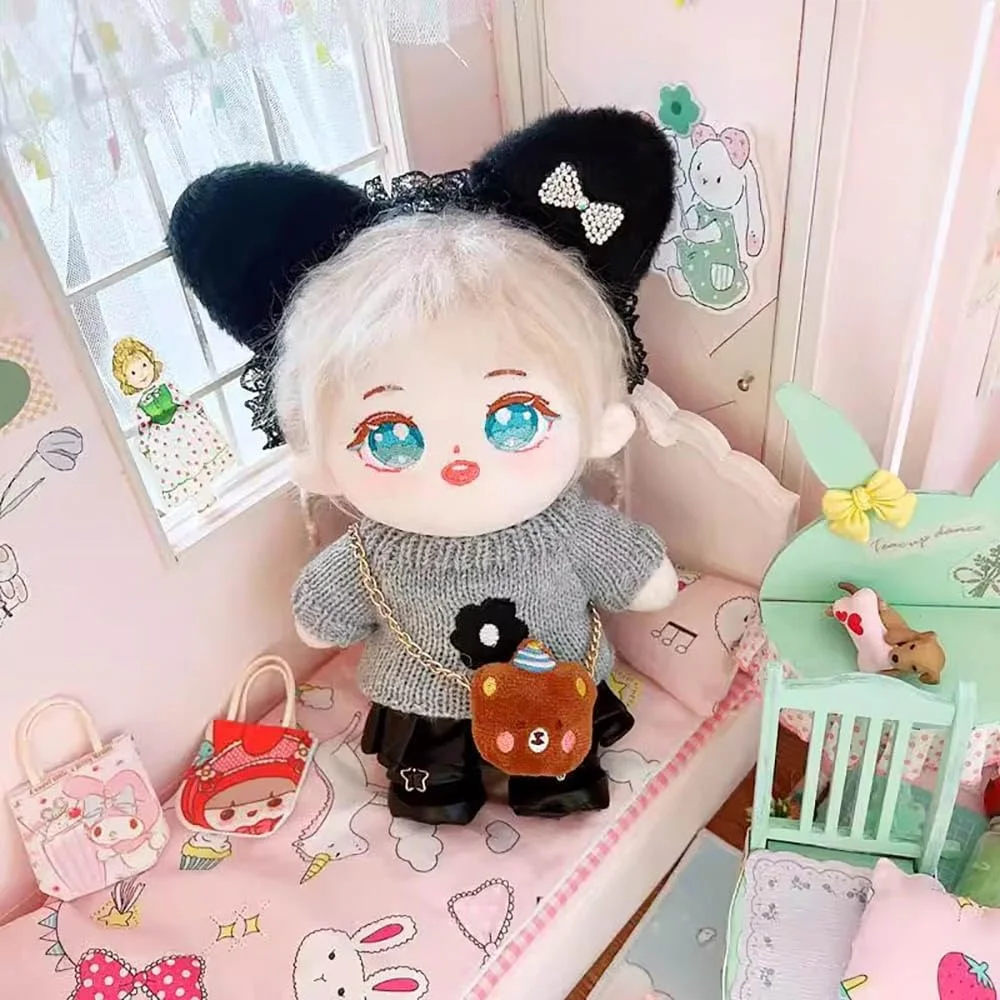 niannyyhouse لباس عروسک پولیشی 20 سانتی متری، کلاه صورت مربعی، ژاکت، شلوار جین، لباس عروسک پر شده 8 اینچی (A-5) niannyyhouse لباس عروسک پولیشی 20 سانتی متری، کلاه صورت مربعی، ژاکت، شلوار جین، لباس عروسک پر شده 8 اینچی (A-5)
