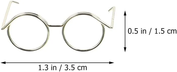 ifundom 15 عدد عینک عروسکی عینک های کوچک عینک سیمی مسی ifundom 15 عدد عینک عروسکی عینک های کوچک عینک سیمی مسی