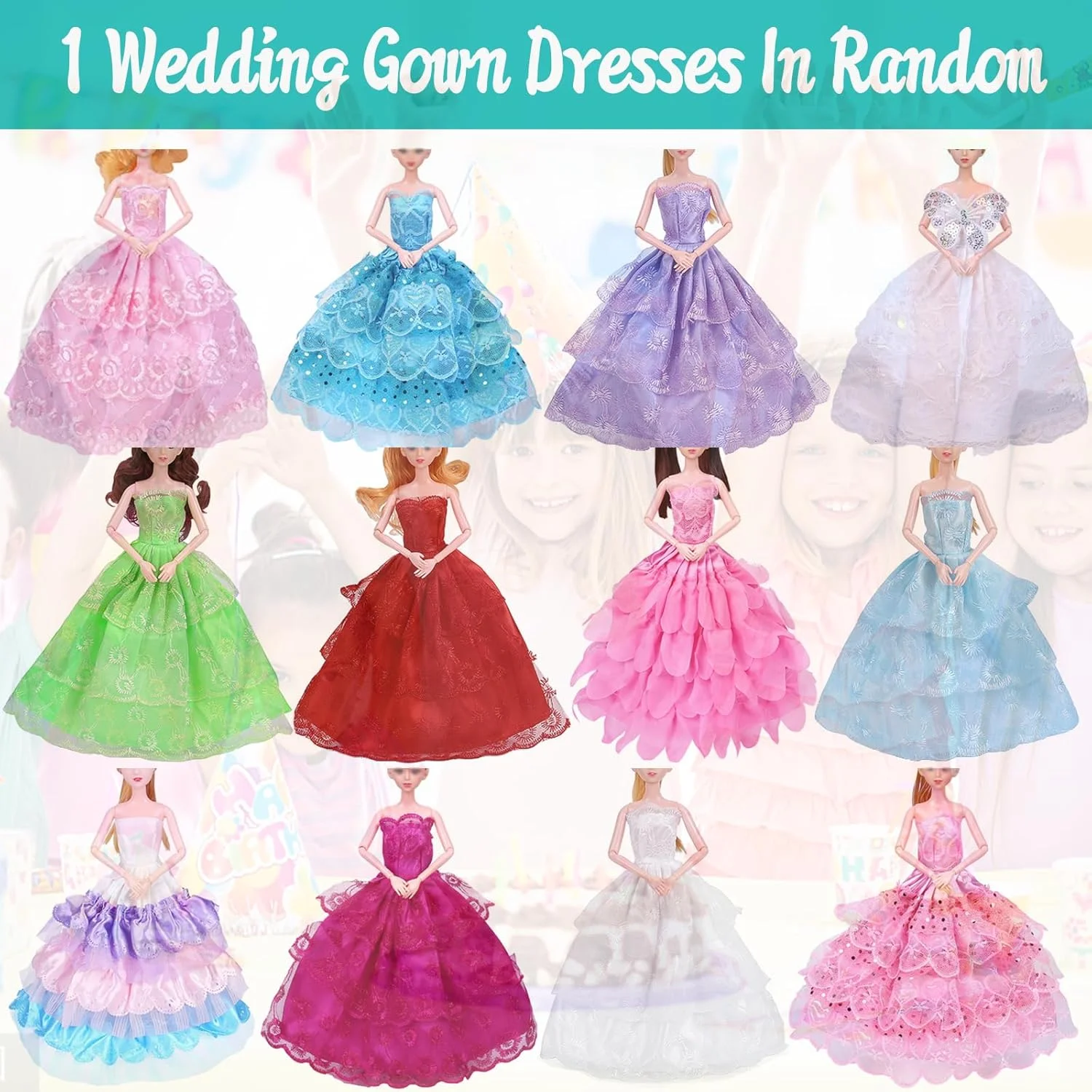 51 تکه لباس و لوازم جانبی برای عروسک ها، شامل 5 لباس عروسی، 10 دامن ساسون دار، 2 دامن فانتزی، 2 تاپ و شلوار، 2 بیکینی، 20 کفش، 17 لوازم جانبی برای عروسک های 11.5 اینچی (استایل تصادفی) 51 تکه لباس و لوازم جانبی برای عروسک ها، شامل 5 لباس عروسی، 10 دامن ساسون دار، 2 دامن فانتزی، 2 تاپ و شلوار، 2 بیکینی، 20 کفش، 17 لوازم جانبی برای عروسک های 11.5 اینچی (استایل تصادفی)