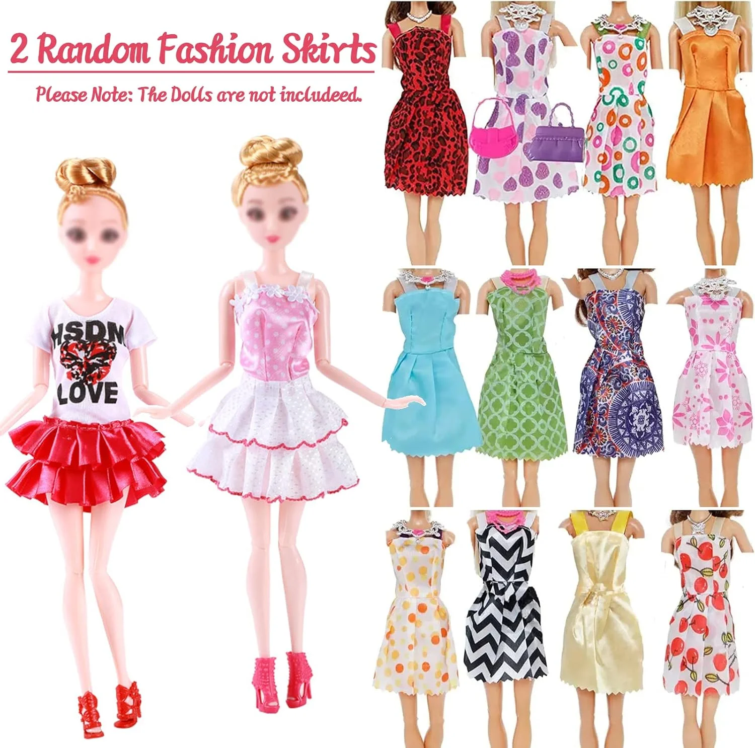 51 تکه لباس و لوازم جانبی برای عروسک ها، شامل 5 لباس عروسی، 10 دامن ساسون دار، 2 دامن فانتزی، 2 تاپ و شلوار، 2 بیکینی، 20 کفش، 17 لوازم جانبی برای عروسک های 11.5 اینچی (استایل تصادفی) 51 تکه لباس و لوازم جانبی برای عروسک ها، شامل 5 لباس عروسی، 10 دامن ساسون دار، 2 دامن فانتزی، 2 تاپ و شلوار، 2 بیکینی، 20 کفش، 17 لوازم جانبی برای عروسک های 11.5 اینچی (استایل تصادفی)