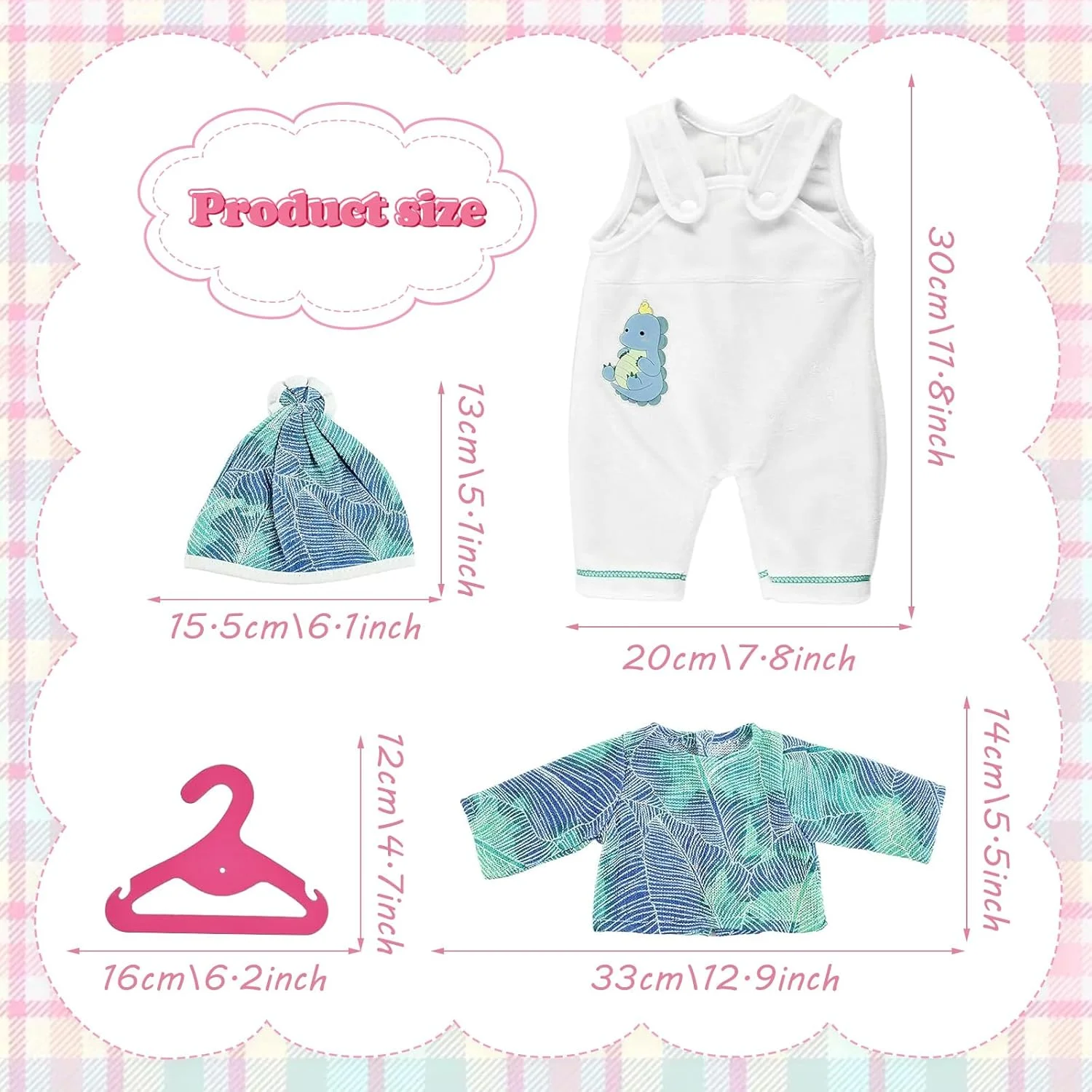 لباس عروسک UOY، لباس عروسک مناسب عروسک های 35-43 سانتی متری، لوازم جانبی عروسک، لباس عروسک، ست لباس عروسک (بدون عروسک) لباس عروسک UOY، لباس عروسک مناسب عروسک های 35-43 سانتی متری، لوازم جانبی عروسک، لباس عروسک، ست لباس عروسک (بدون عروسک)