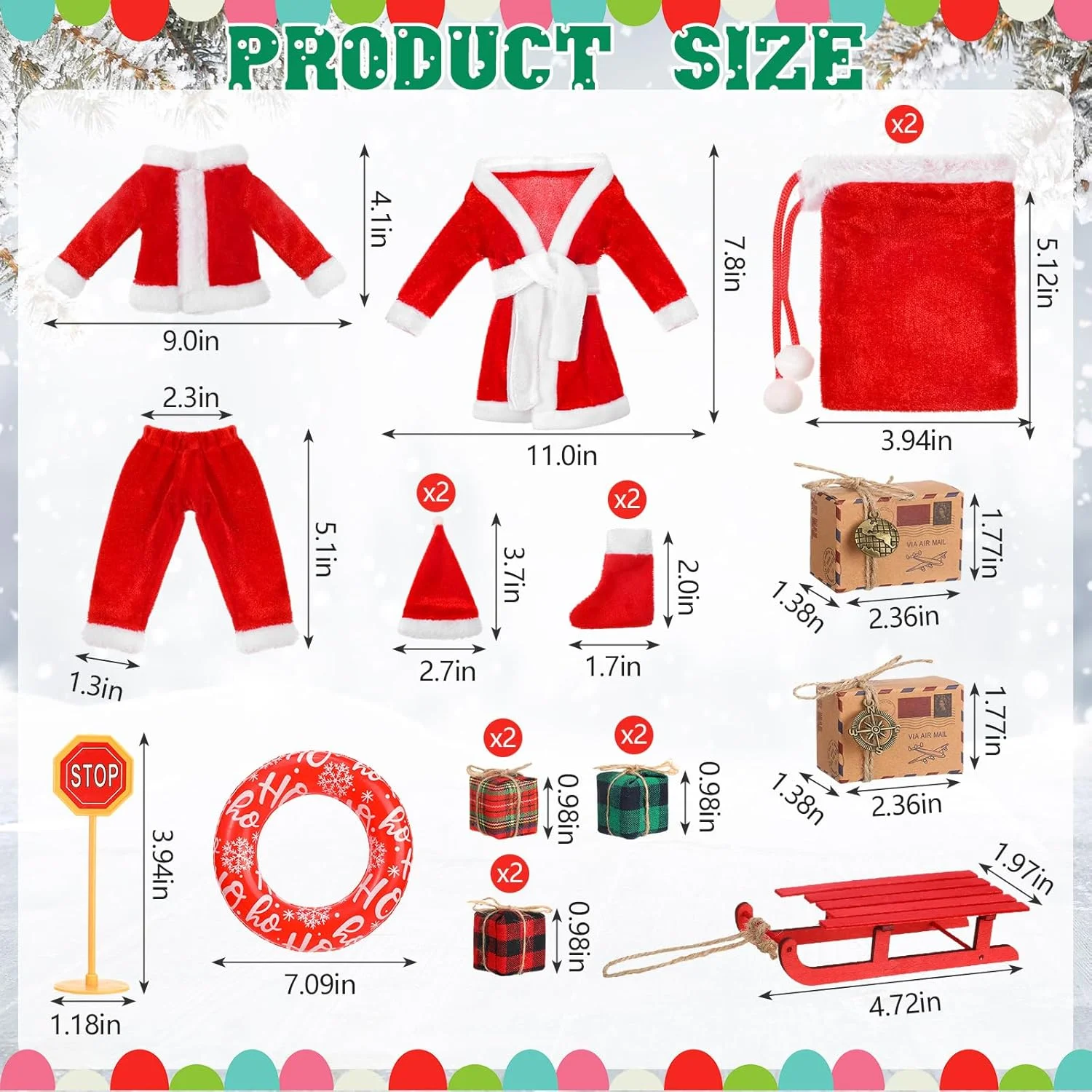ست 19 تکه لوازم جانبی عروسک کریسمس Cozypower Bencailor شامل لباس و لوازم جانبی بابا نوئل عروسکی برای خانه عروسکی، لباس و لوازم جانبی عروسک کریسمس، هدیه برای خانواده، عروسک شامل نمی شود ست 19 تکه لوازم جانبی عروسک کریسمس Cozypower Bencailor شامل لباس و لوازم جانبی بابا نوئل عروسکی برای خانه عروسکی، لباس و لوازم جانبی عروسک کریسمس، هدیه برای خانواده، عروسک شامل نمی شود