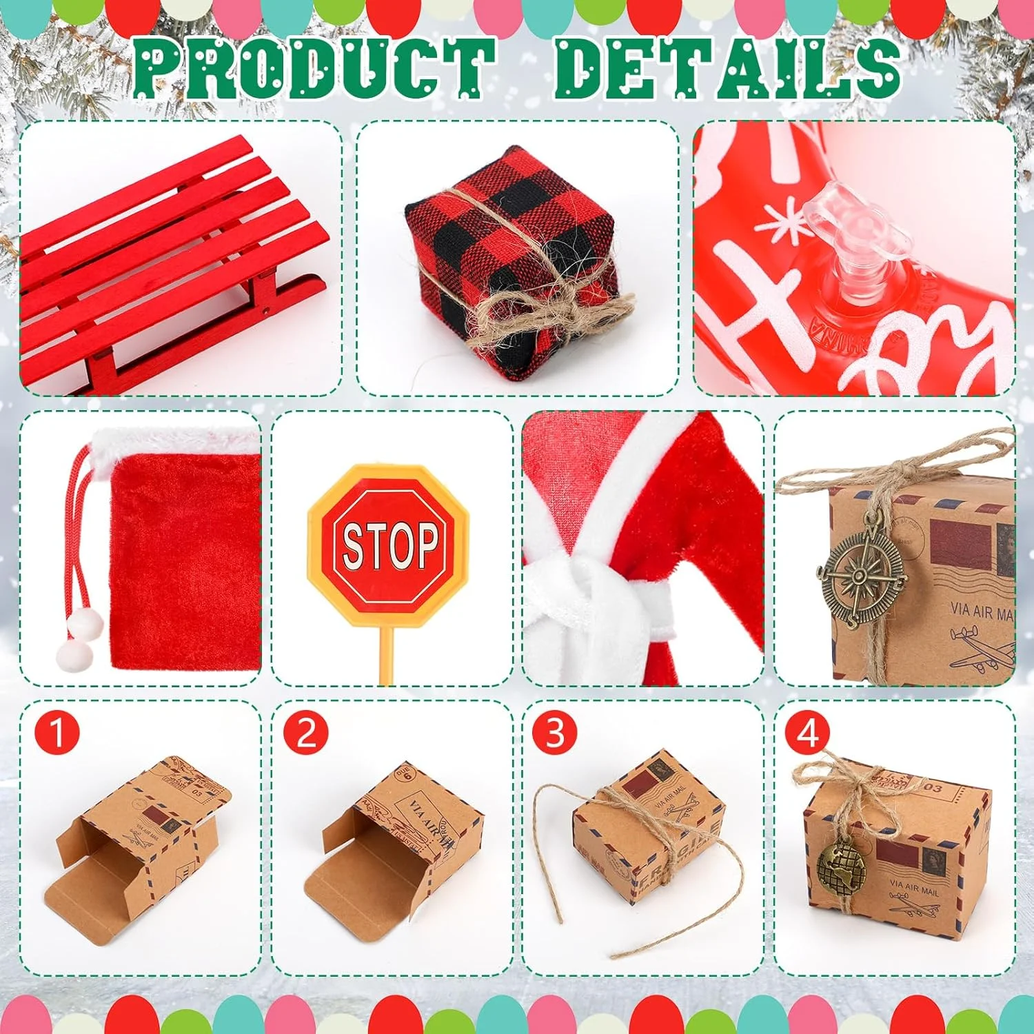 ست 19 تکه لوازم جانبی عروسک کریسمس Cozypower Bencailor شامل لباس و لوازم جانبی بابا نوئل عروسکی برای خانه عروسکی، لباس و لوازم جانبی عروسک کریسمس، هدیه برای خانواده، عروسک شامل نمی شود ست 19 تکه لوازم جانبی عروسک کریسمس Cozypower Bencailor شامل لباس و لوازم جانبی بابا نوئل عروسکی برای خانه عروسکی، لباس و لوازم جانبی عروسک کریسمس، هدیه برای خانواده، عروسک شامل نمی شود