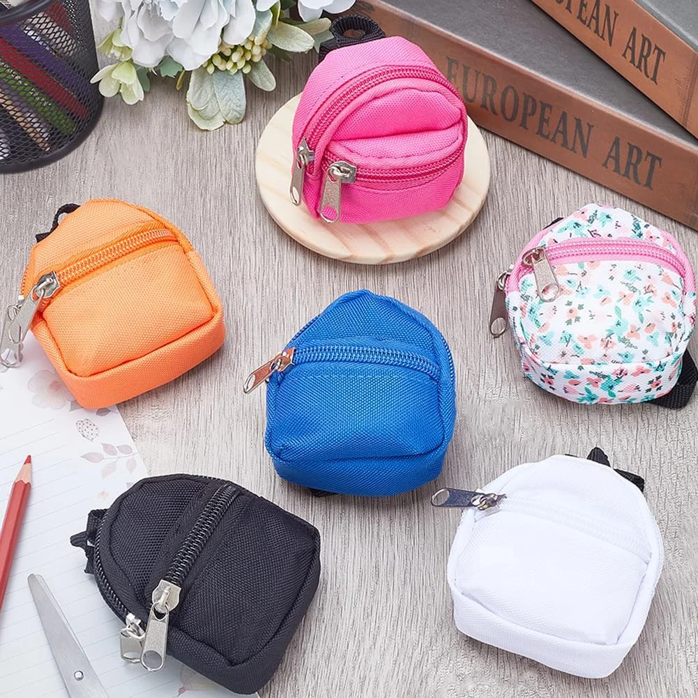 GORGECRAFT 6 مدل کوله پشتی مینی عروسکی کوله پشتی خانه مینیاتوری کیف مدرسه زیپ دار عروسکی کیف کلید برای لوازم جانبی عروسک ها تزئین لباس وسایل عکس سیاه سفید نارنجی آبی خاکی هدیه GORGECRAFT 6 مدل کوله پشتی مینی عروسکی کوله پشتی خانه مینیاتوری کیف مدرسه زیپ دار عروسکی کیف کلید برای لوازم جانبی عروسک ها تزئین لباس وسایل عکس سیاه سفید نارنجی آبی خاکی هدیه