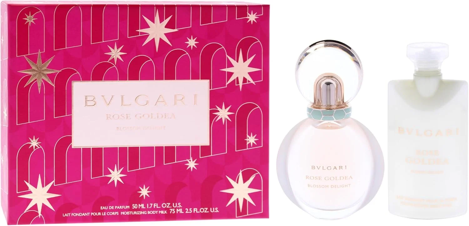 ست هدیه 2 تکه زنانه بولگاری رز گلدآ بلوسوم دیلایت ادو پرفیوم 50 میل و لوسیون بدن 75 میل