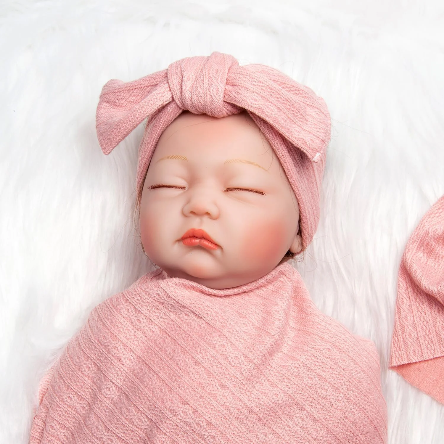 ست لباس عروسک نوزاد Babyfere Reborn شامل قنداق و پتو با انعطاف پذیری بالا، مناسب برای عروسک های 17-22 اینچی، لوازم جانبی لباس عروسک دخترانه، 4 تکه در بسته ست لباس عروسک نوزاد Babyfere Reborn شامل قنداق و پتو با انعطاف پذیری بالا، مناسب برای عروسک های 17-22 اینچی، لوازم جانبی لباس عروسک دخترانه، 4 تکه در بسته