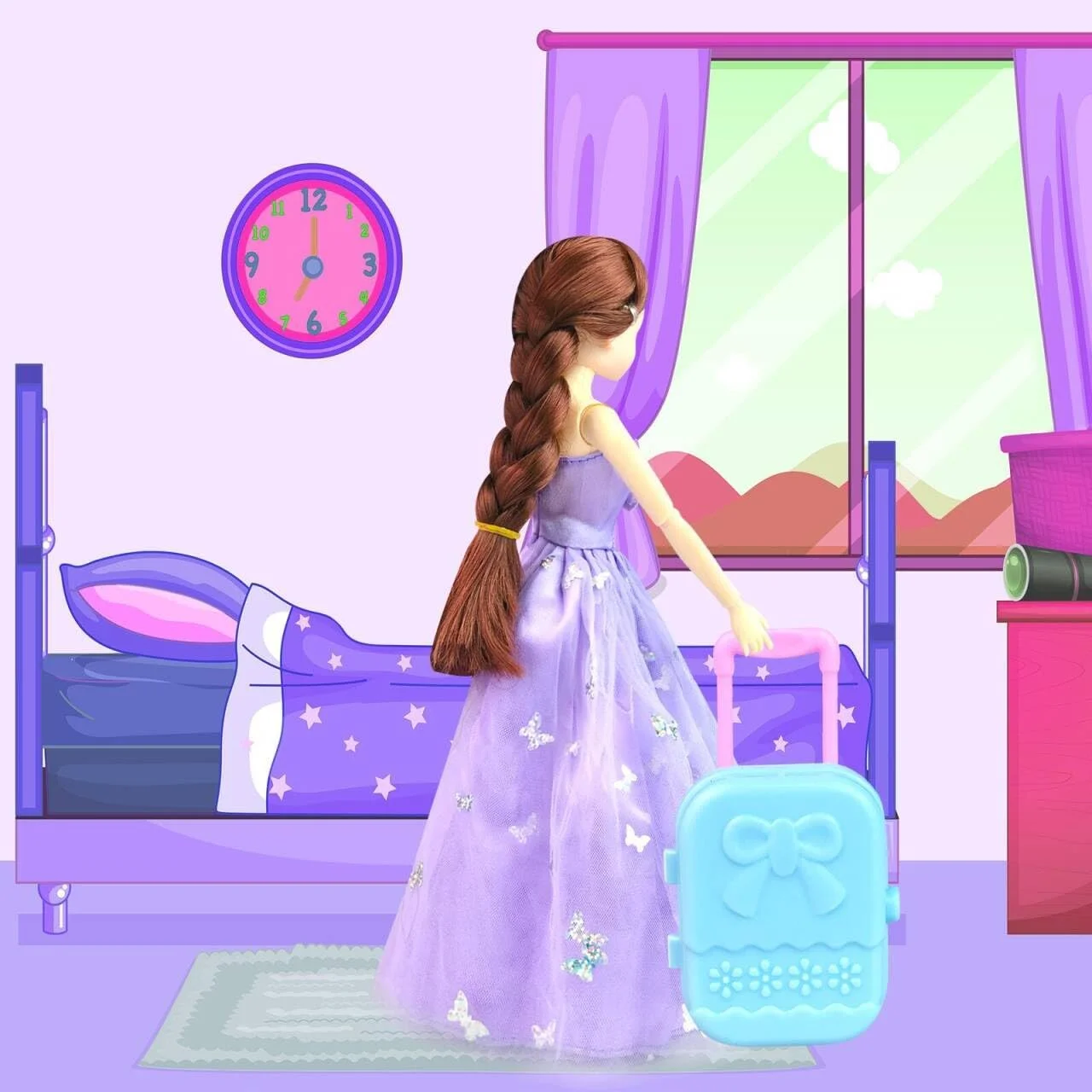 لباس و لوازم جانبی عروسک BNUZEIYI به همراه کمد عروسک برای عروسک 11.5 اینچی لباس و لوازم جانبی عروسک BNUZEIYI به همراه کمد عروسک برای عروسک 11.5 اینچی