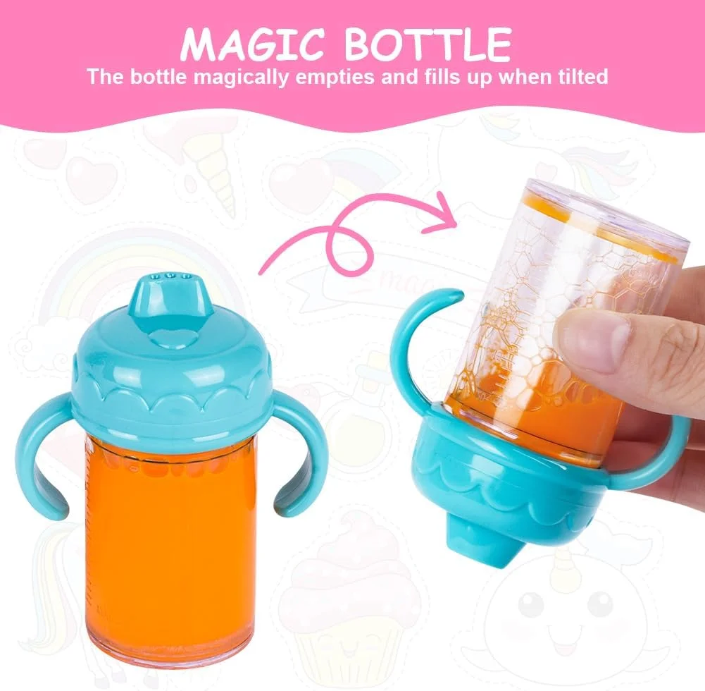 شیشه شیر جادویی و پستانک عروسک Aolso، 2 عدد شیشه شیر جادویی و 1 عدد پستانک عروسک، مناسب برای دستان کوچک، هدیه برای پسر و دختر (صورتی) شیشه شیر جادویی و پستانک عروسک Aolso، 2 عدد شیشه شیر جادویی و 1 عدد پستانک عروسک، مناسب برای دستان کوچک، هدیه برای پسر و دختر (صورتی)