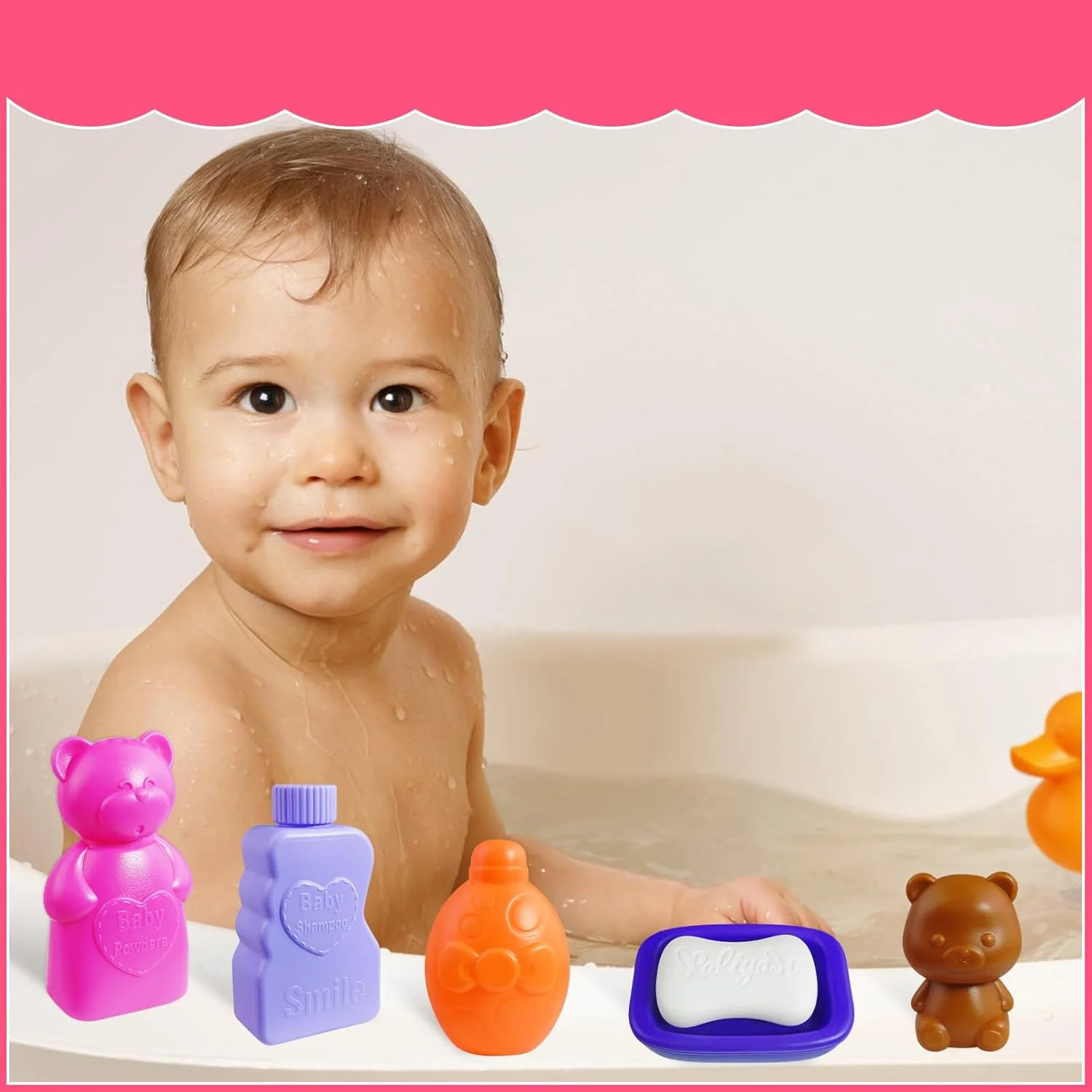 ست لوازم جانبی 29 تکه عروسک بچه Macepason - ست غذا دادن و شستشو، لباس، پوشک و اسباب بازی حمام ست لوازم جانبی 29 تکه عروسک بچه Macepason - ست غذا دادن و شستشو، لباس، پوشک و اسباب بازی حمام