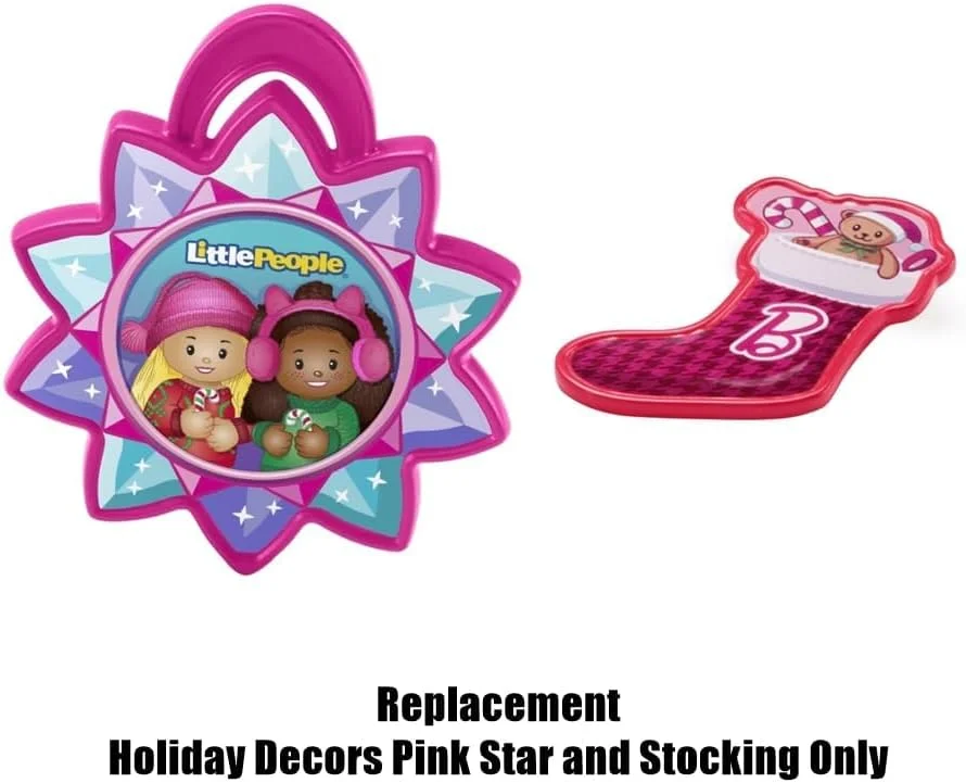 قطعات جایگزین برای تقویم باربی Fisher-Price Little People مدل HMK85، دکور تعطیلات جایگزین ستاره صورتی و جوراب قطعات جایگزین برای تقویم باربی Fisher-Price Little People مدل HMK85، دکور تعطیلات جایگزین ستاره صورتی و جوراب