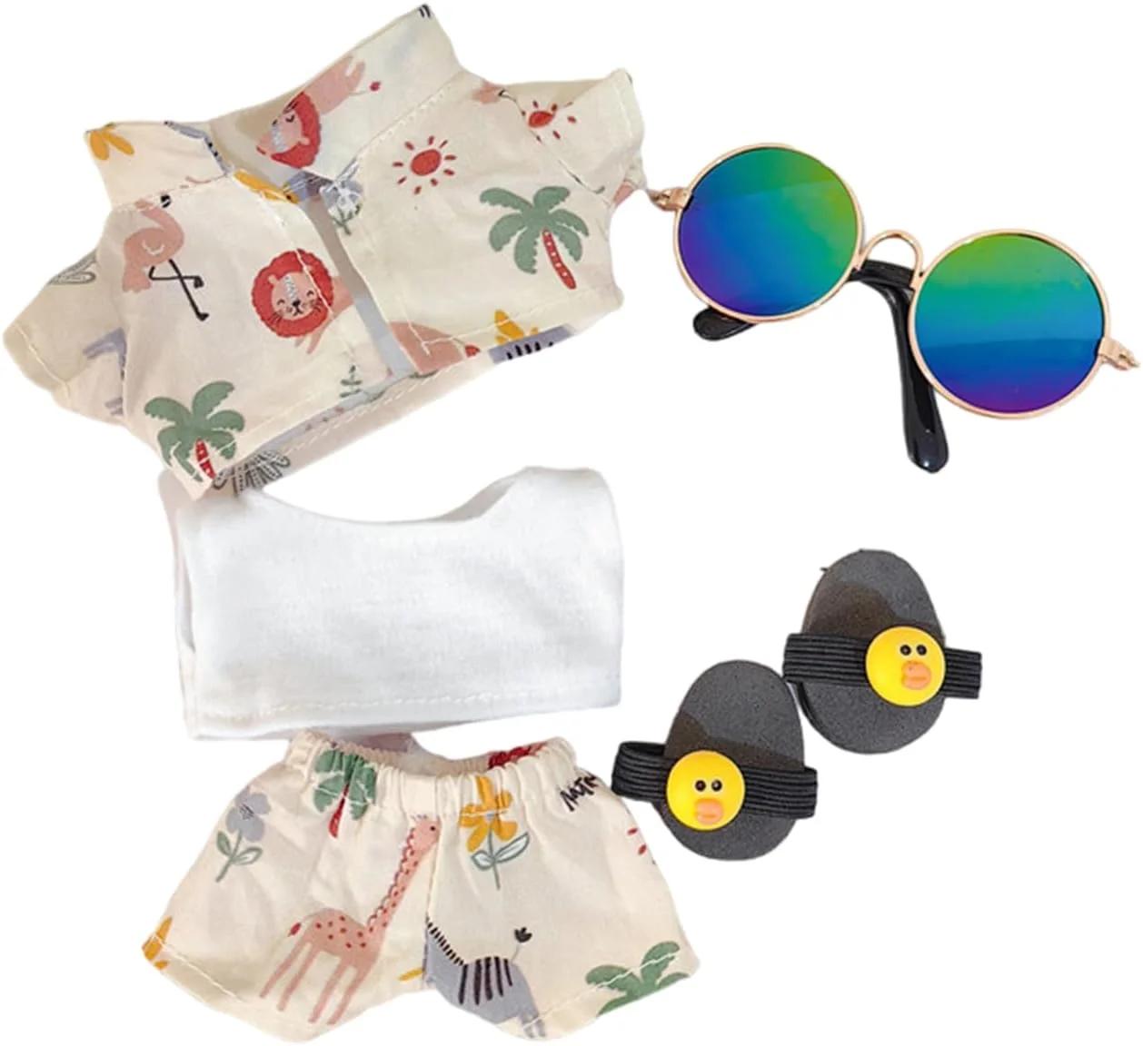 weeney_plush_doll_clothes_ beige_beachwear_اینچ