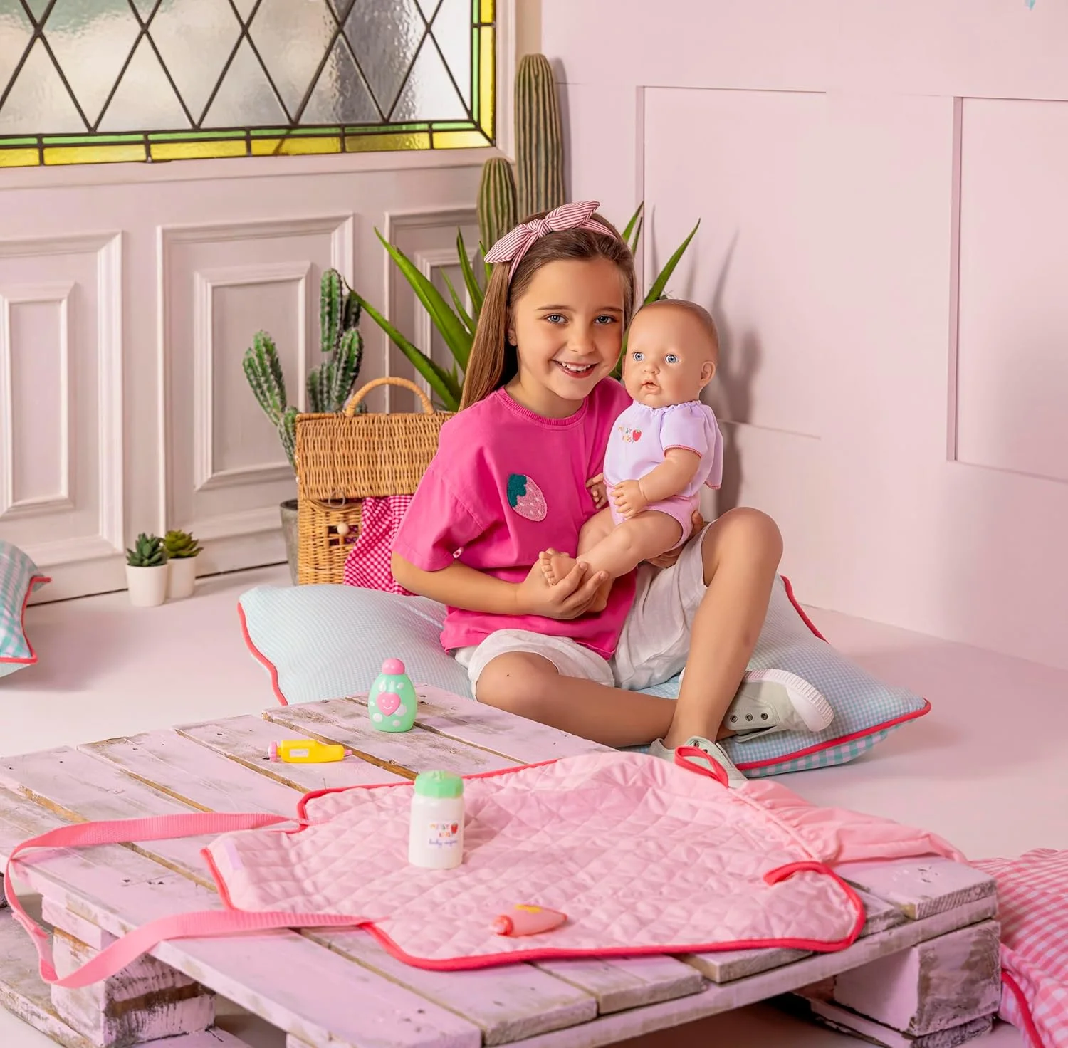 ست هدیه 7 تکه کیف تعویض پوشک تاشو JC Toys Missy Kissy ست هدیه 7 تکه کیف تعویض پوشک تاشو JC Toys Missy Kissy