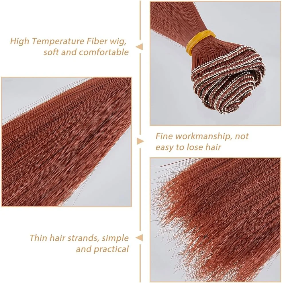 موهای بافت عروسک DICOSMETIC، 10 عدد، 100x15.5 سانتی متر، کلاه گیس عروسک، 10 رنگ موی مصنوعی صاف، الیاف با درجه حرارت بالا، اکستنشن موی عروسک، لوازم هنری ساخت عروسک موهای بافت عروسک DICOSMETIC، 10 عدد، 100x15.5 سانتی متر، کلاه گیس عروسک، 10 رنگ موی مصنوعی صاف، الیاف با درجه حرارت بالا، اکستنشن موی عروسک، لوازم هنری ساخت عروسک